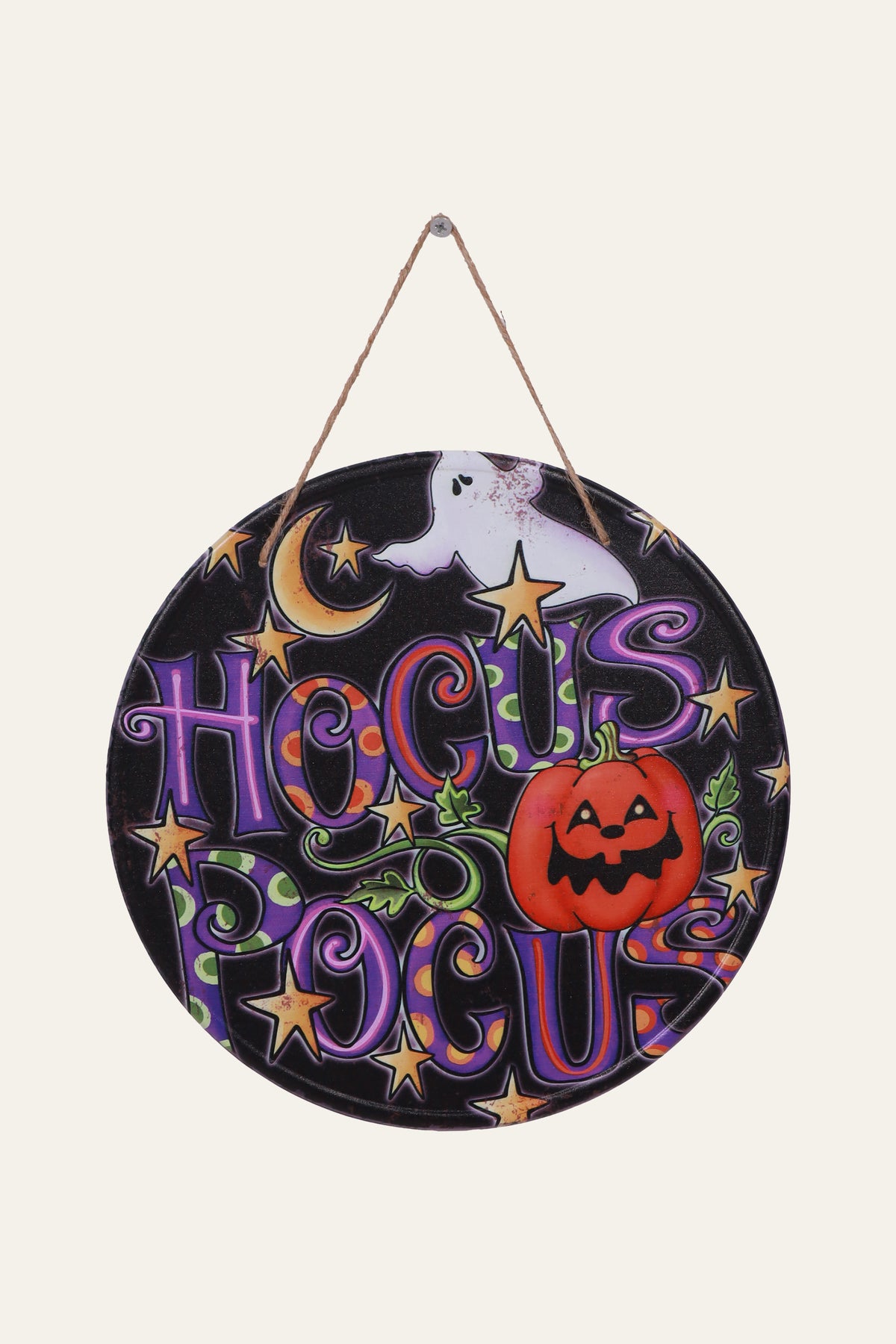 Spooky Halloween Round Wall Display for Kids' Playroom