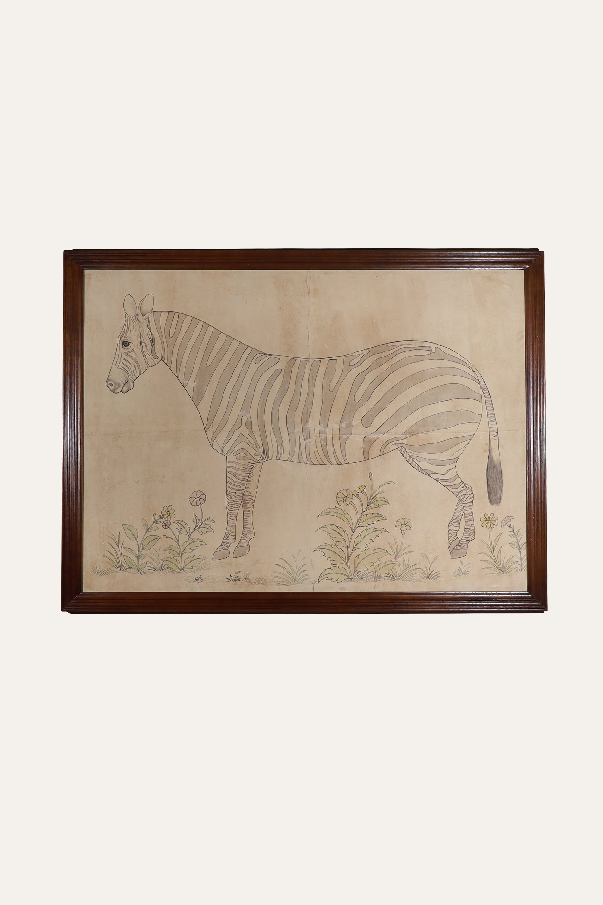 Zebra Water Color Art for Kids' Room