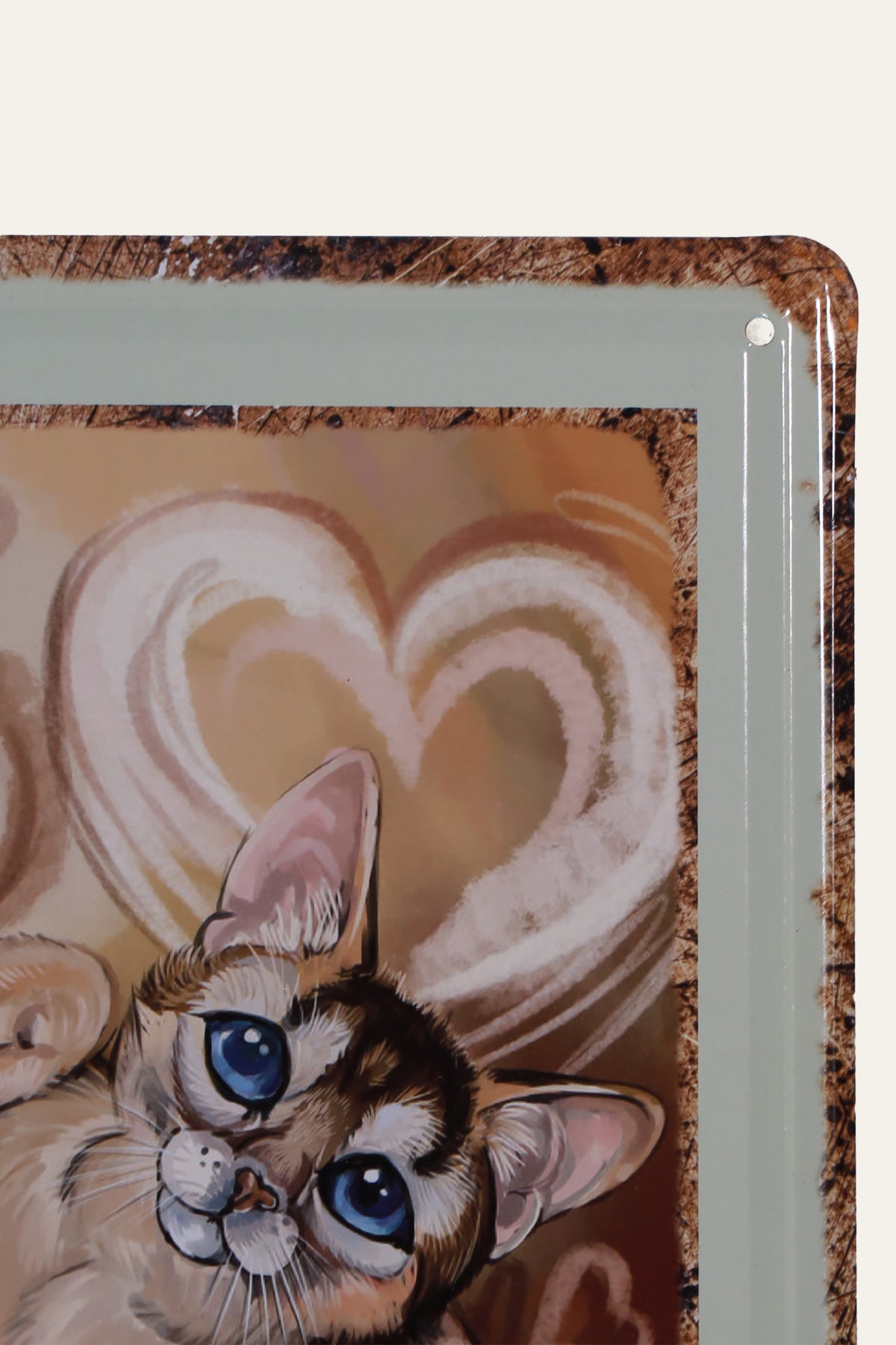 Coffee Cat Vintage Plaque for Breakfast Nooks