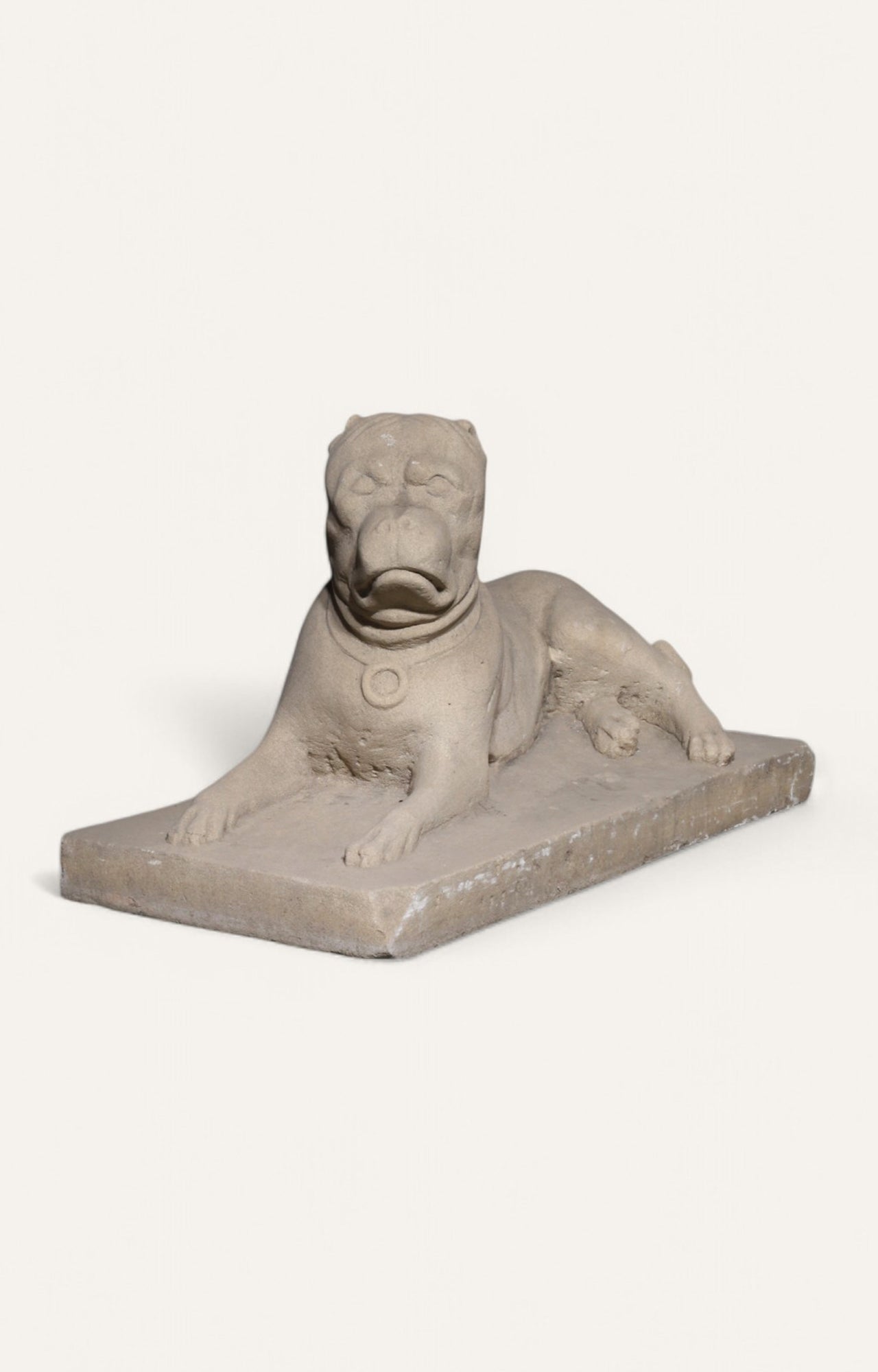 Sitting bulldog Sandstone Sculpture