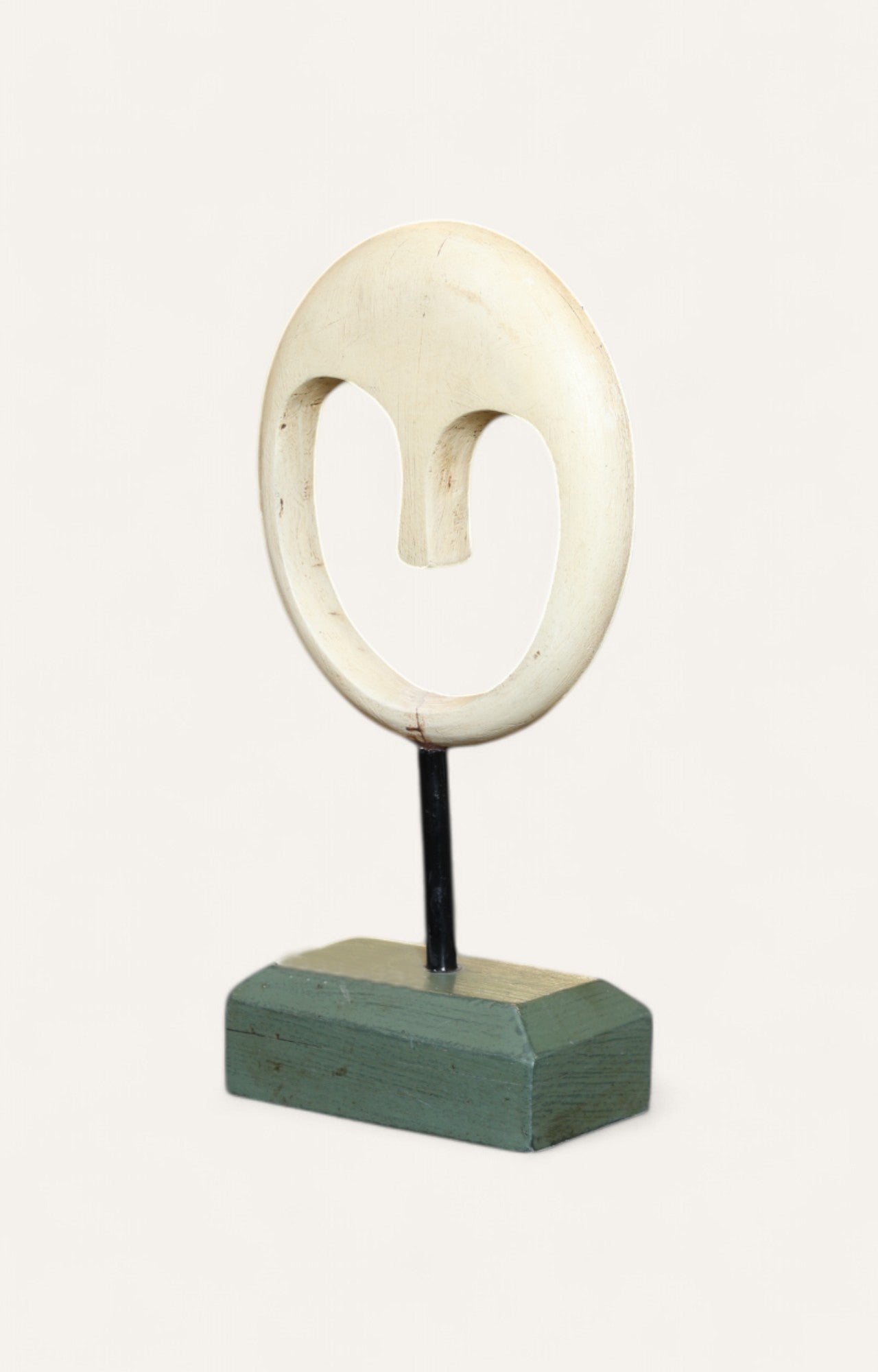 Rustic Carved Mango Wood Tribal Mask Set of Three