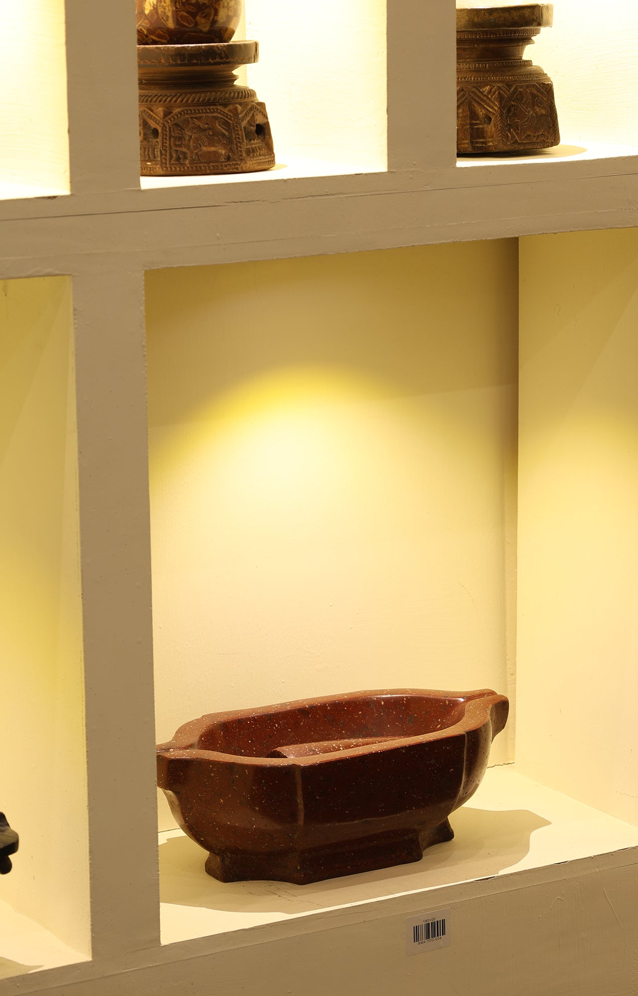 Red Jasper Stone Mortar