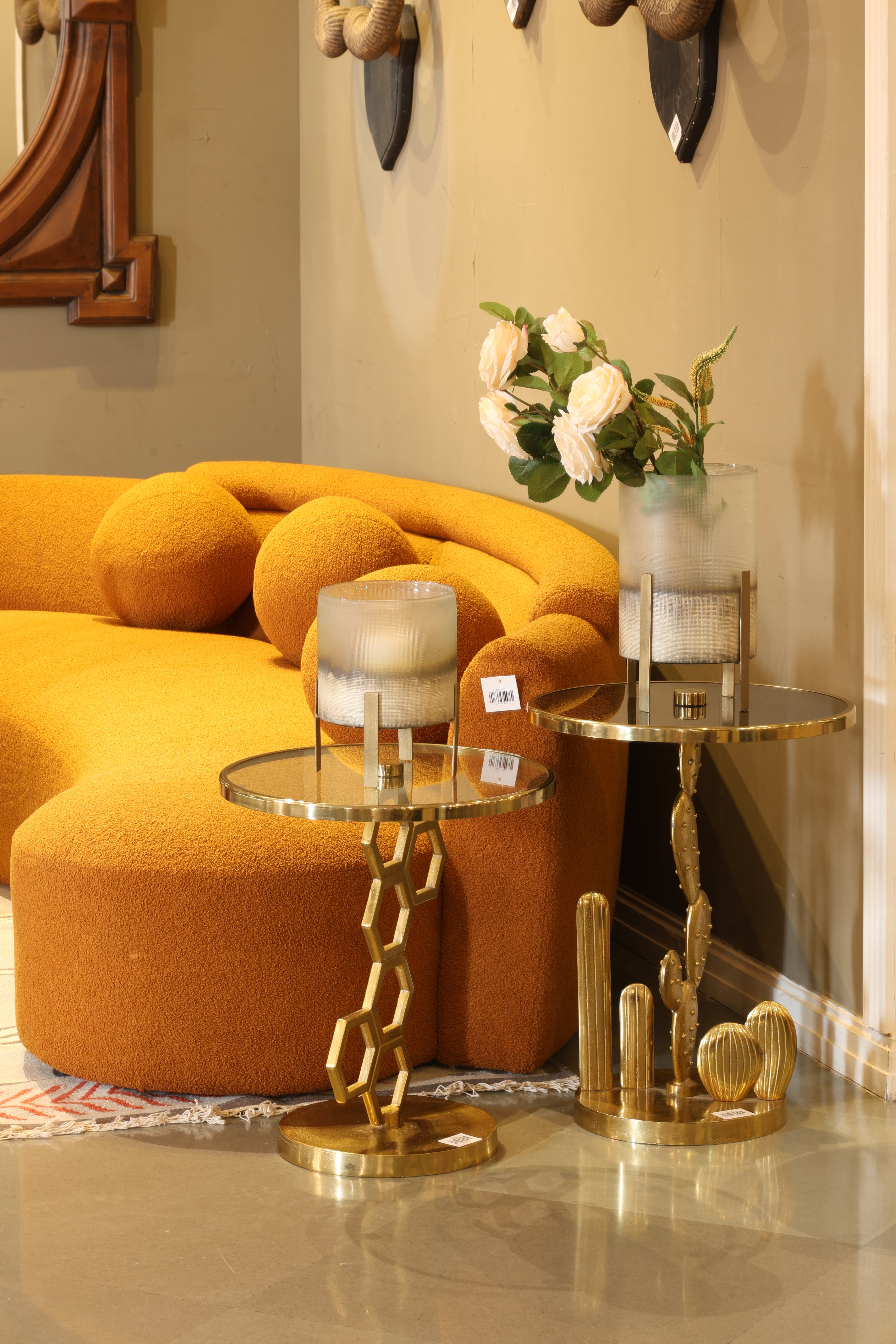 Twilight Hour Candle Stand ,Ombre Glass Candle Holder Big