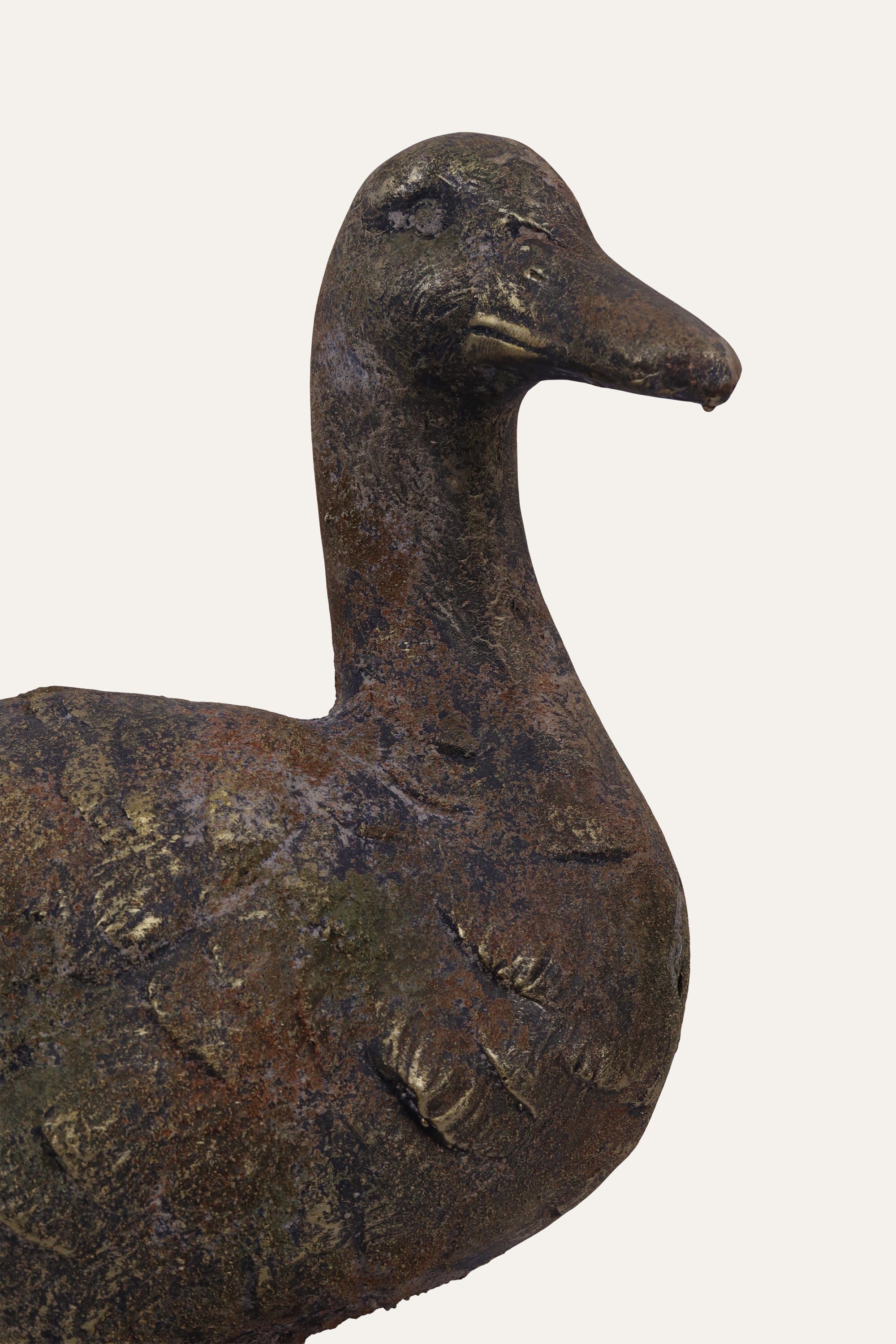 Sitting Duck Sculpture for Coastal Decor