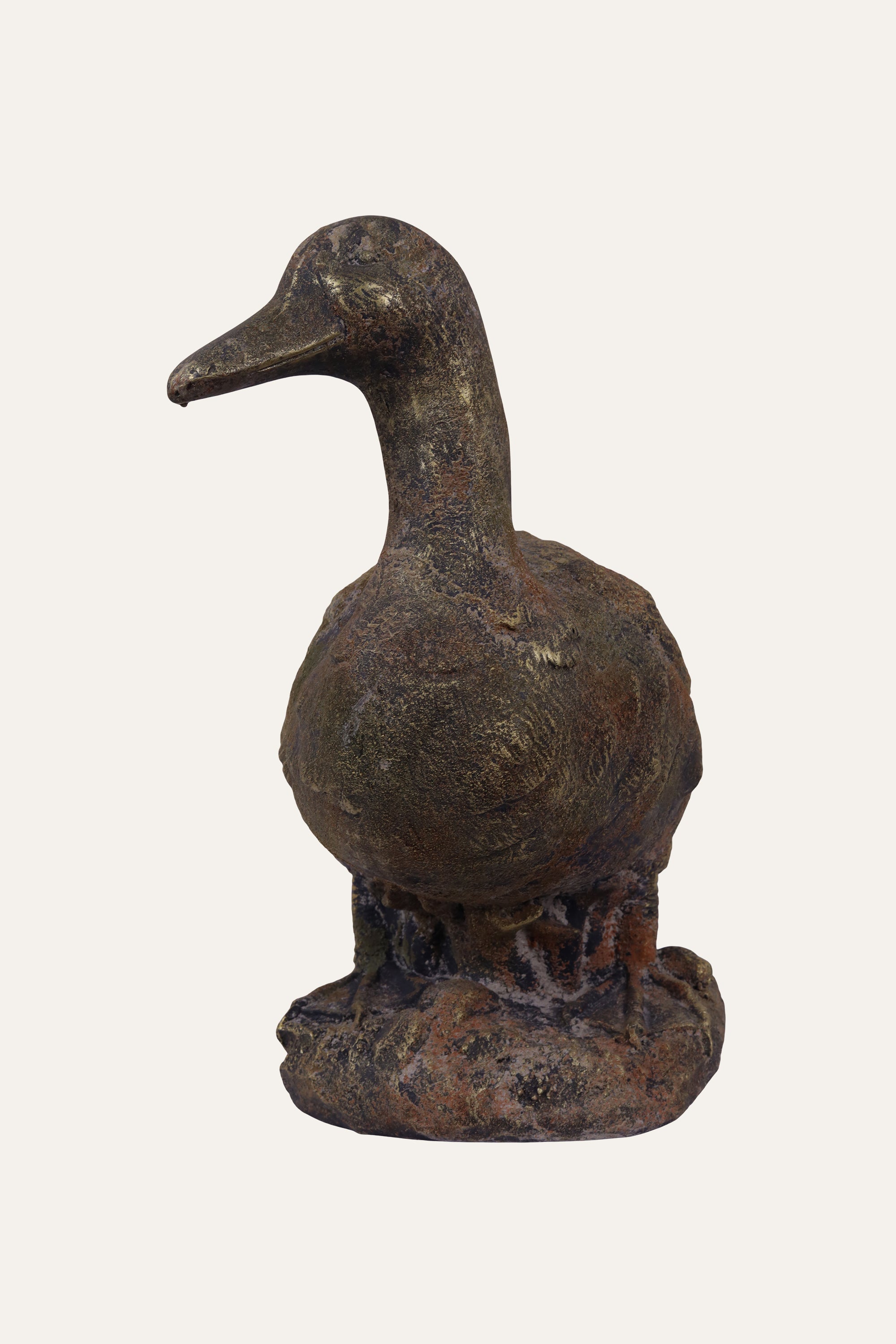 Sitting Duck Sculpture for Coastal Decor