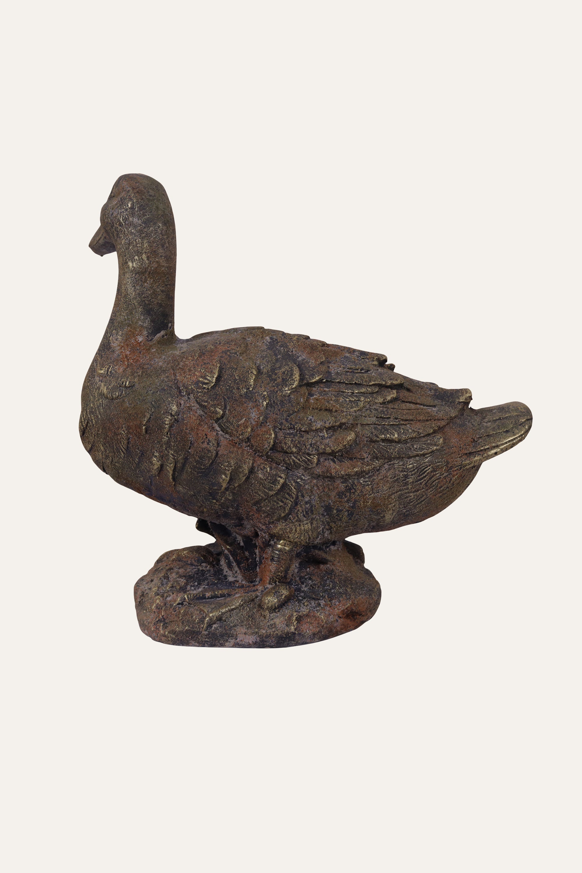 Sitting Duck Sculpture for Coastal Decor