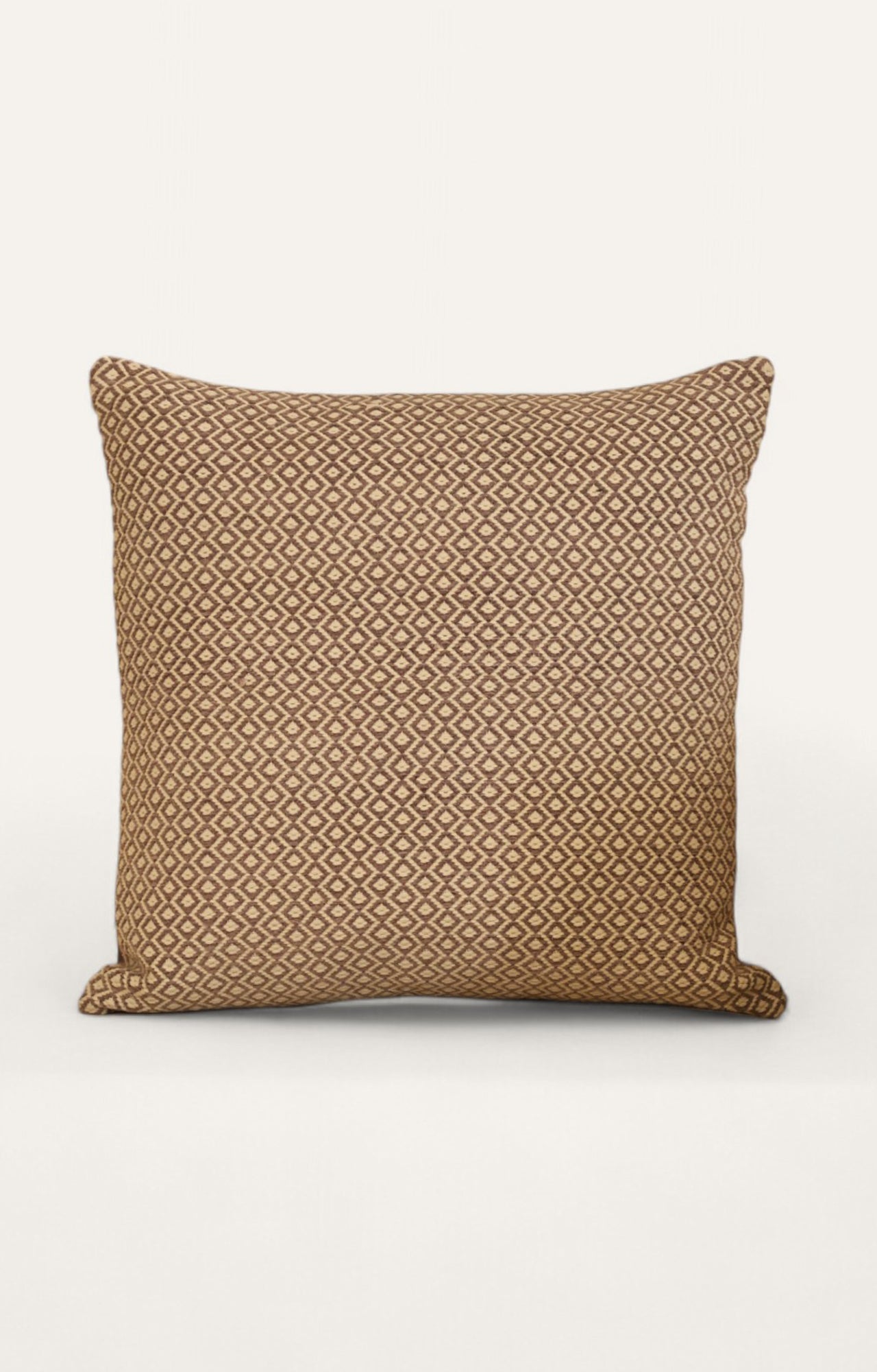 Grey geometric cushion cover
