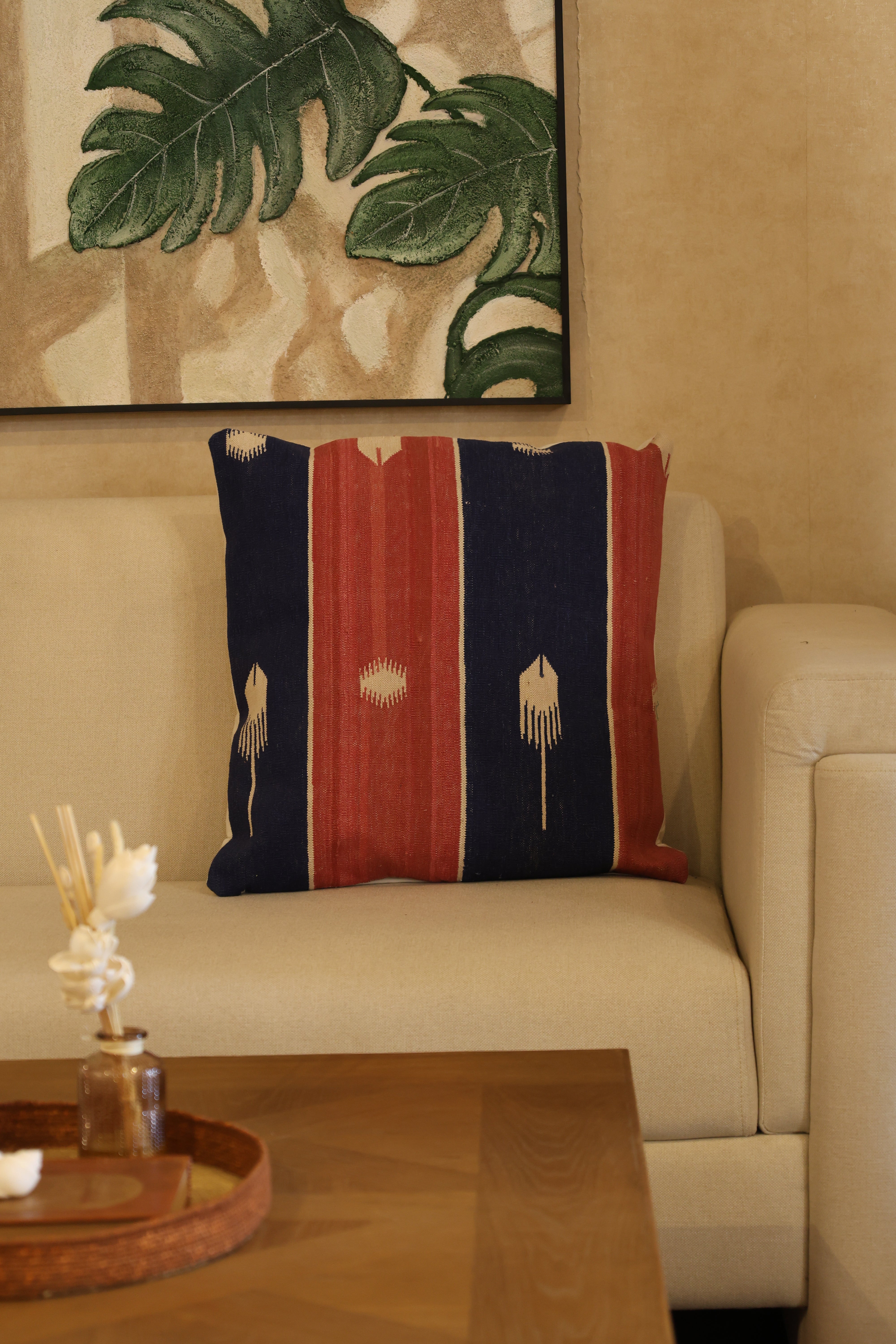 Rustic coast cushion cover