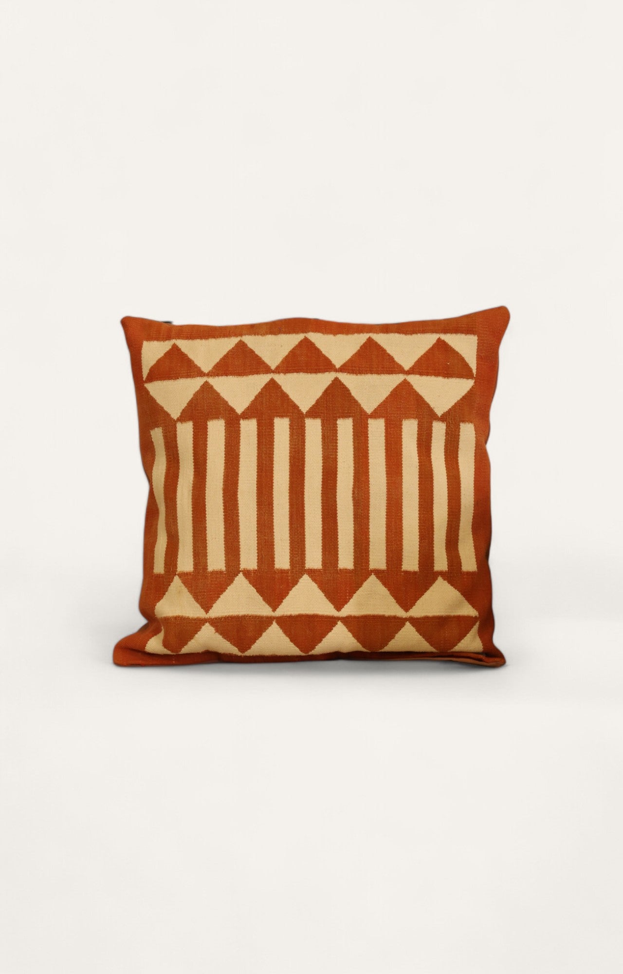 Orange mountain cushion cover