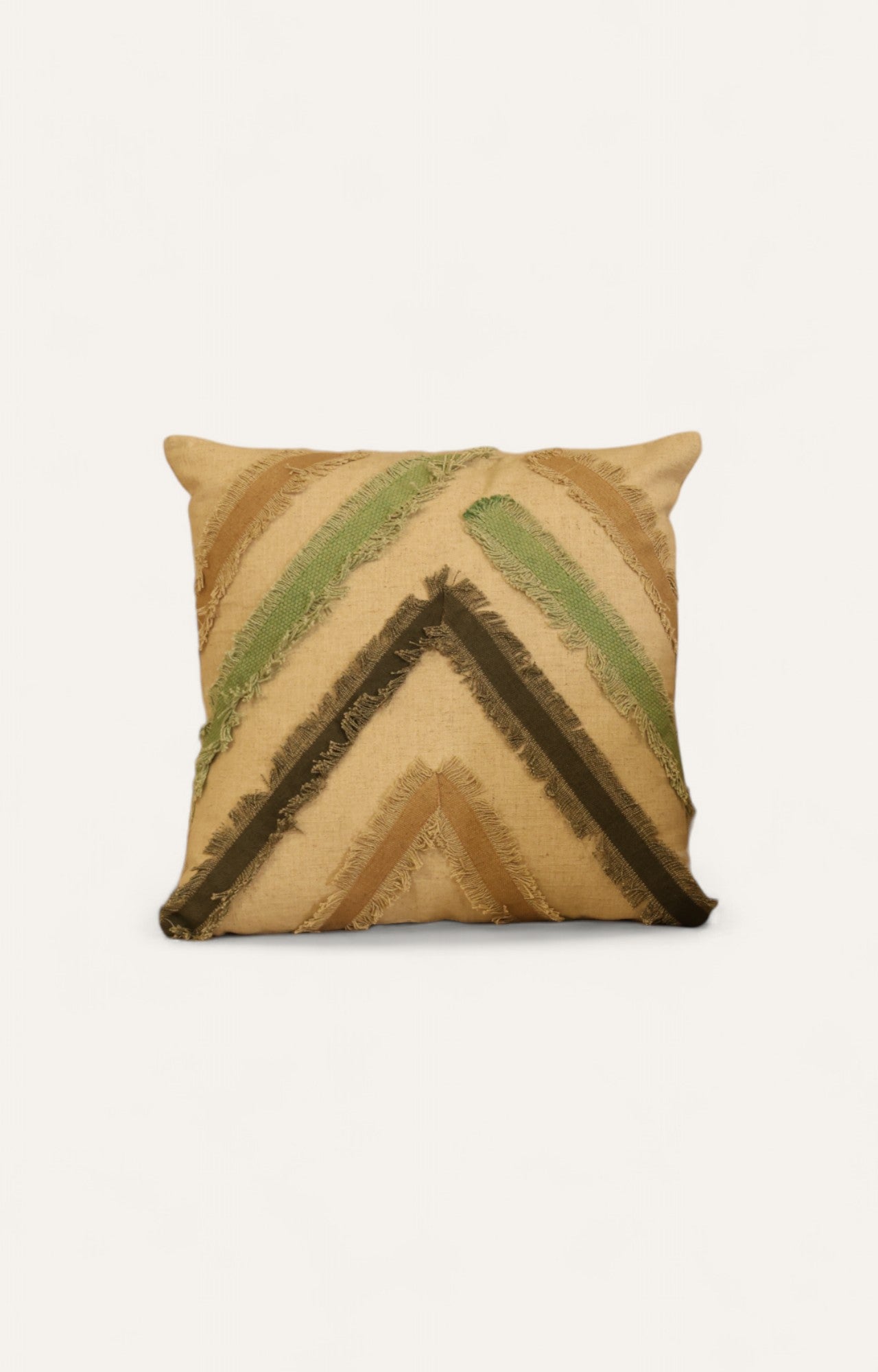Frayed artistry cushion cover