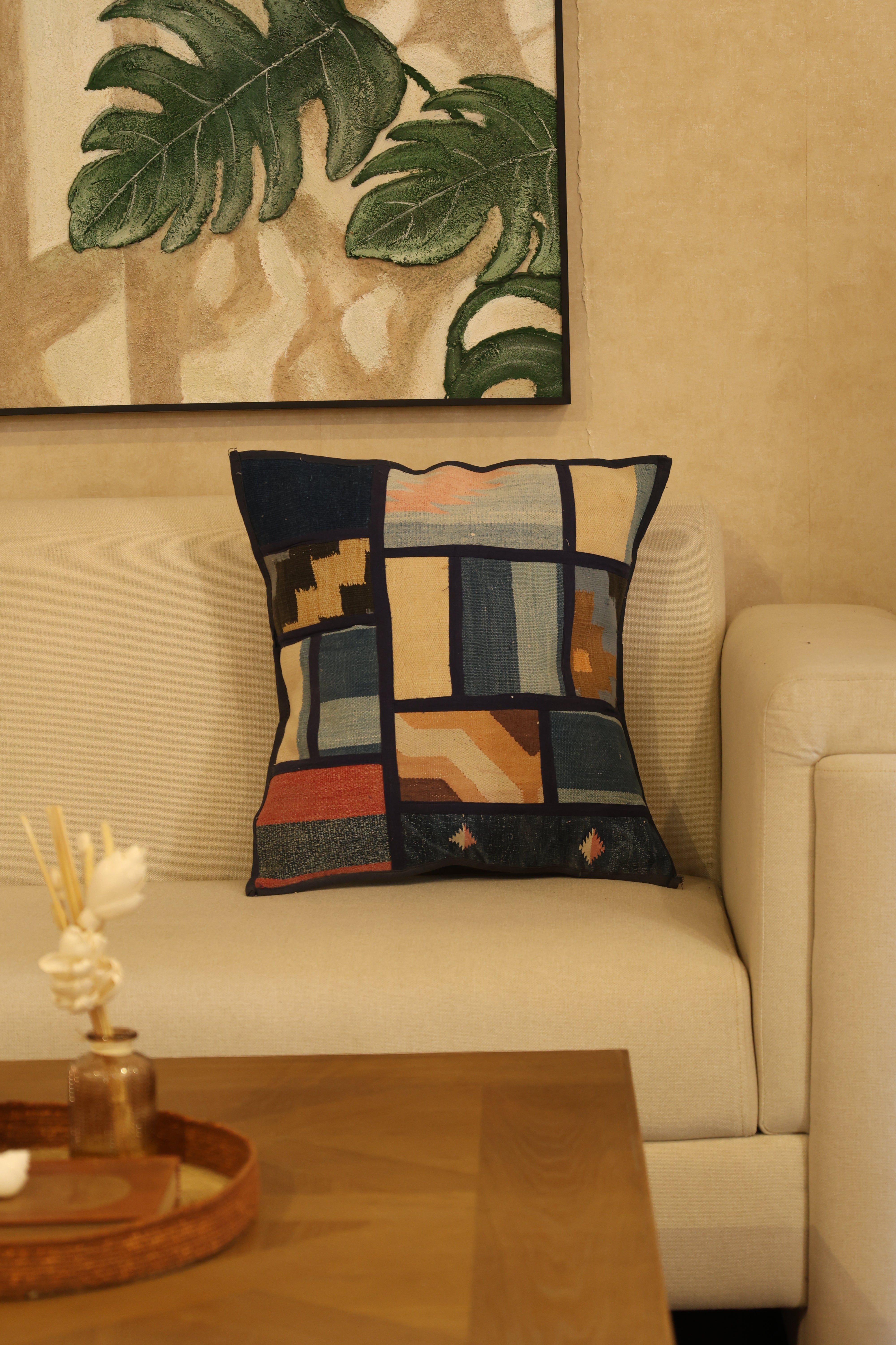 Colorful harmony cushion cover