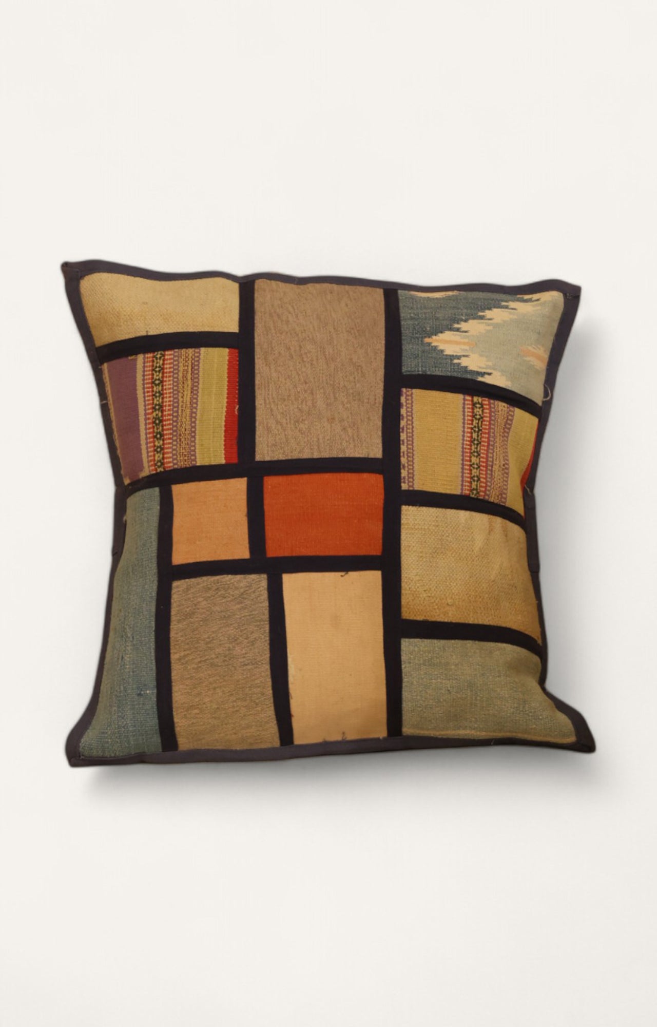 Muted blocks cushion cover
