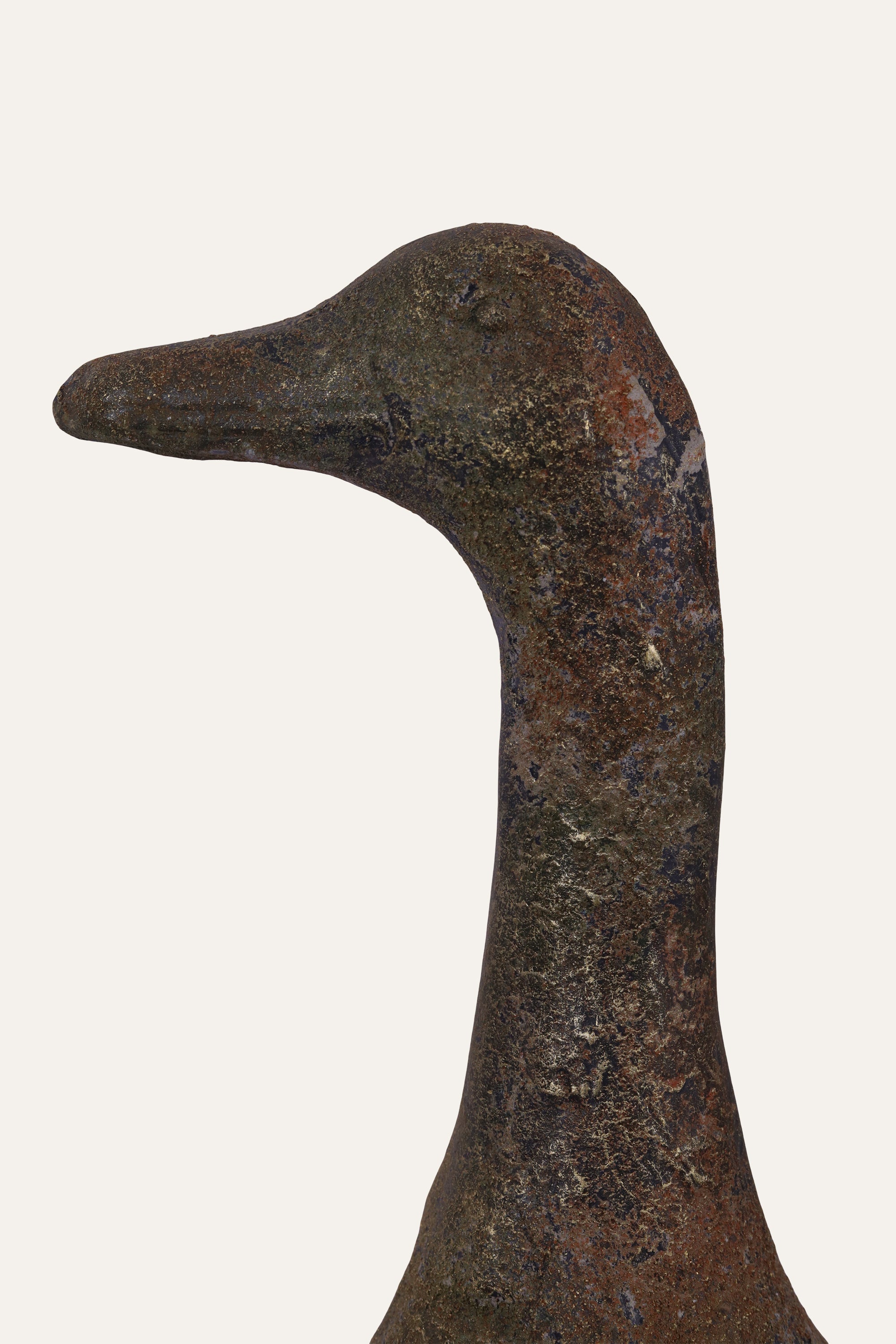 Standing Duck Sculpture for Coastal Interiors