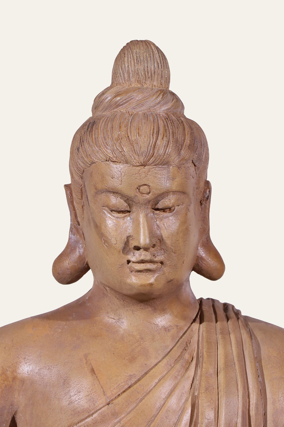 Hand-Carved Meditative Buddha Figurine For Reading Rooms