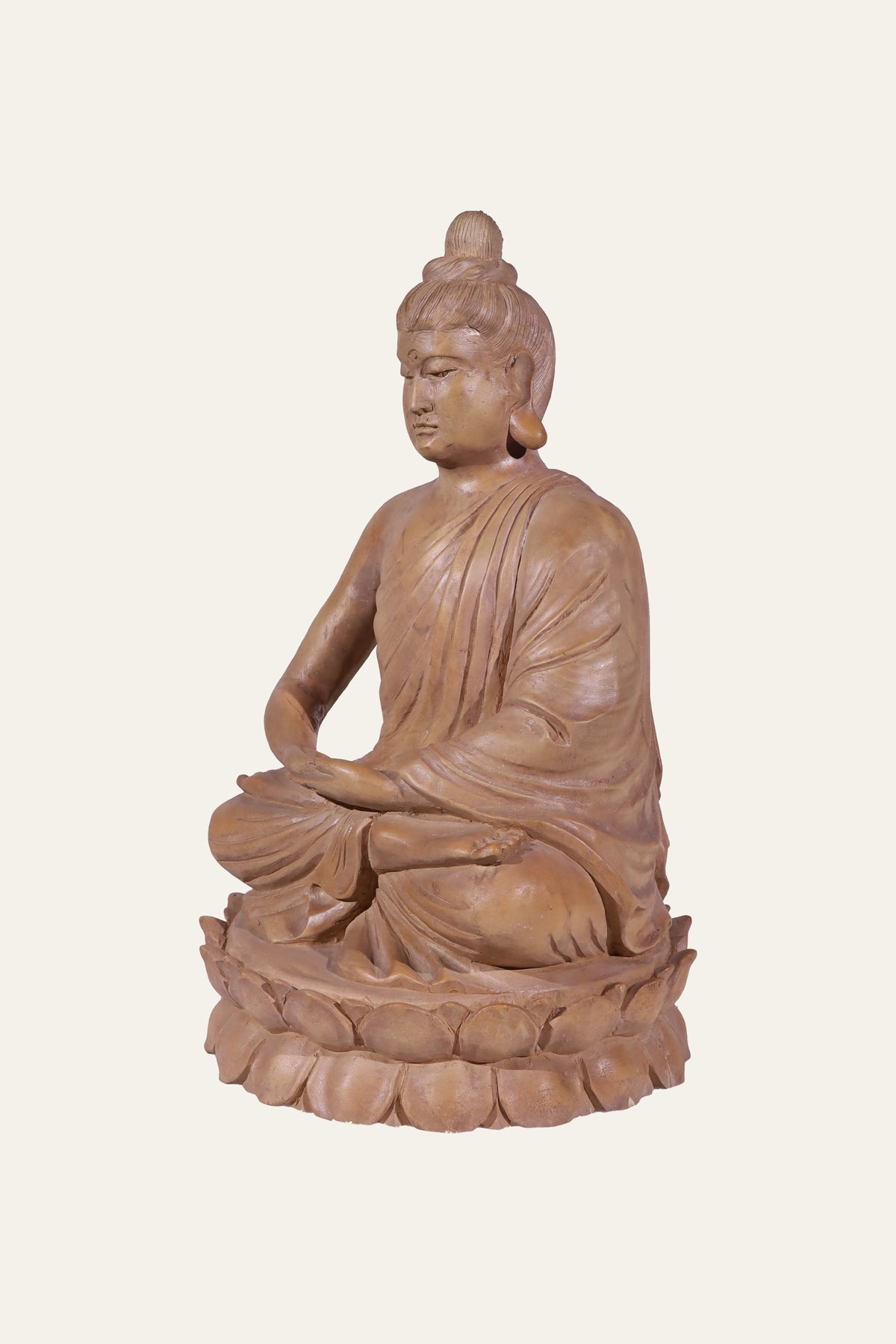 Hand-Carved Meditative Buddha Figurine For Reading Rooms