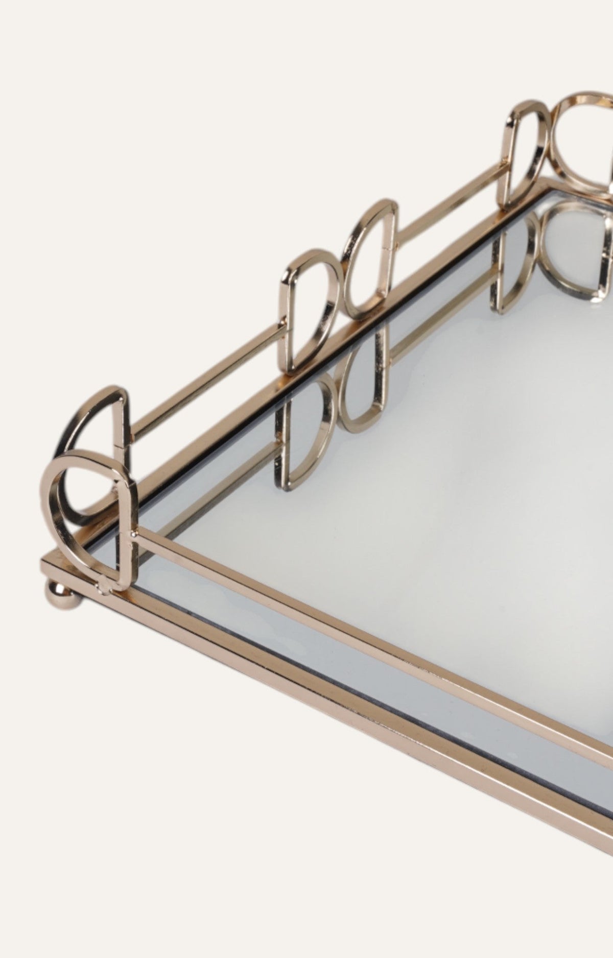 Iron decorative serving tray