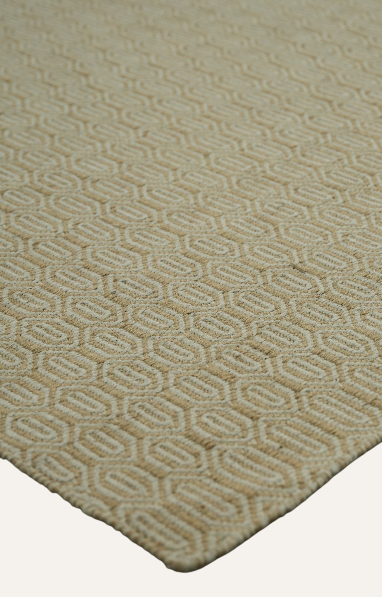textured beige rug