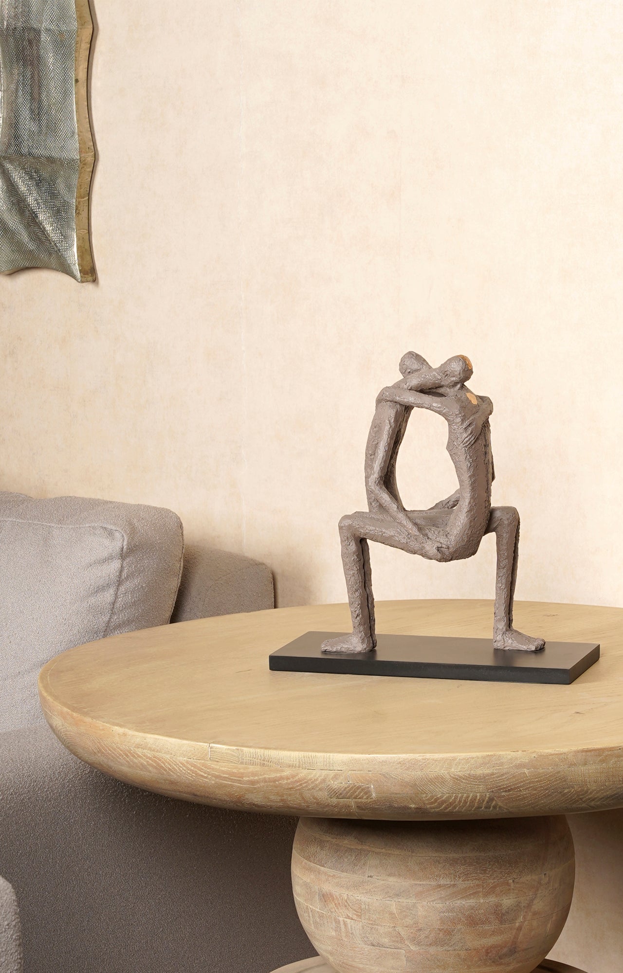 Lean On Modern Abstract Resin Figurine