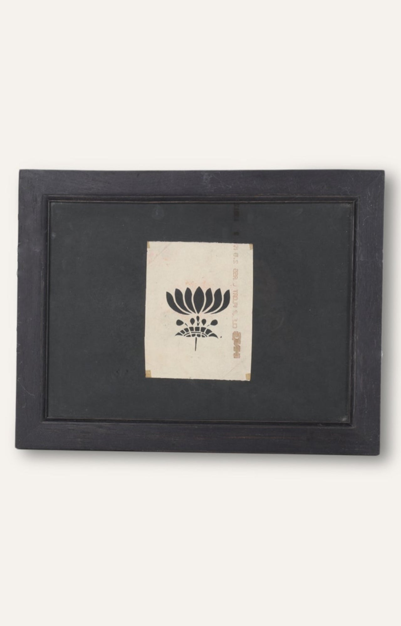 Lotus Stencil Art (Framed)