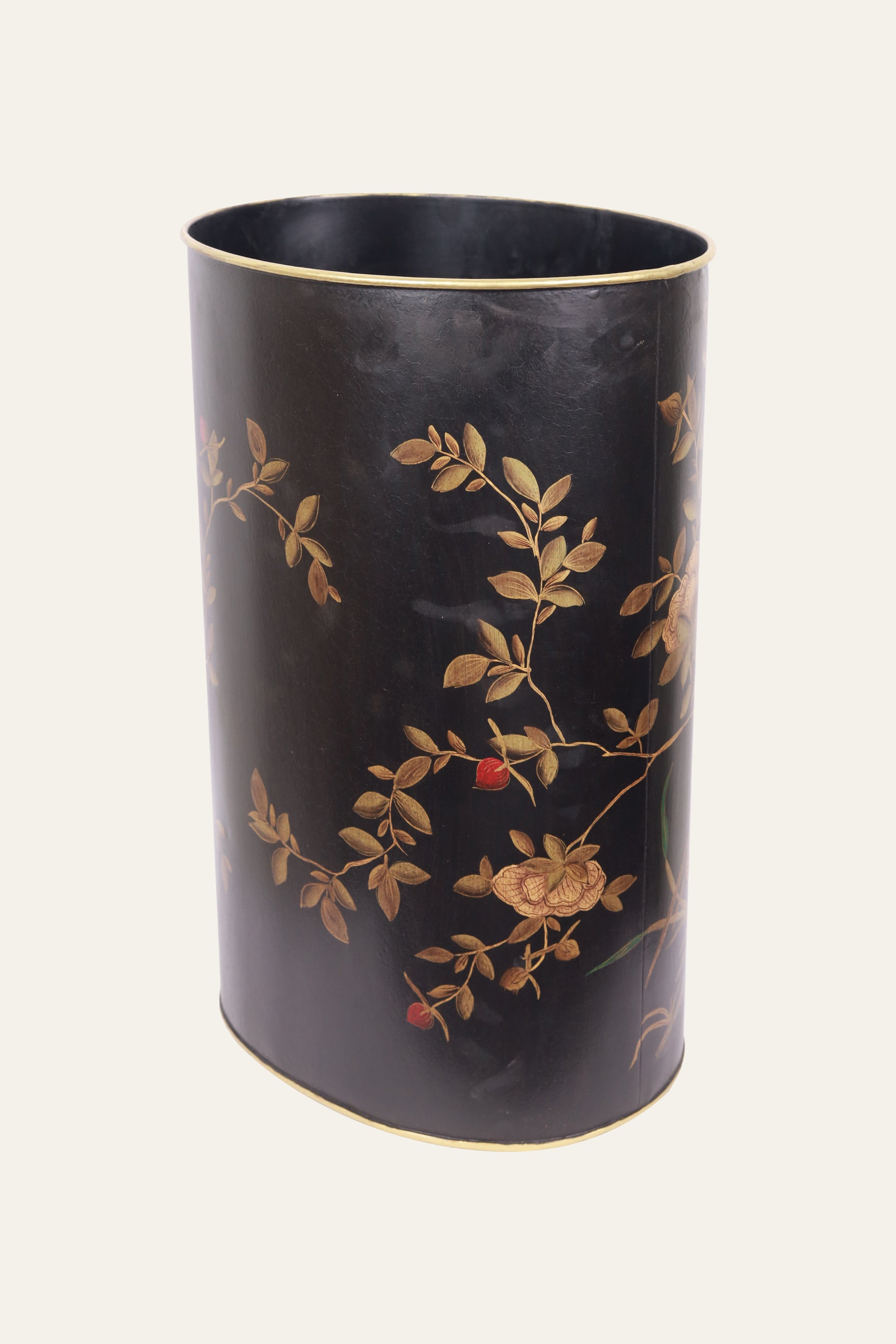 Luxury Hand Painted Metal Waste Bin