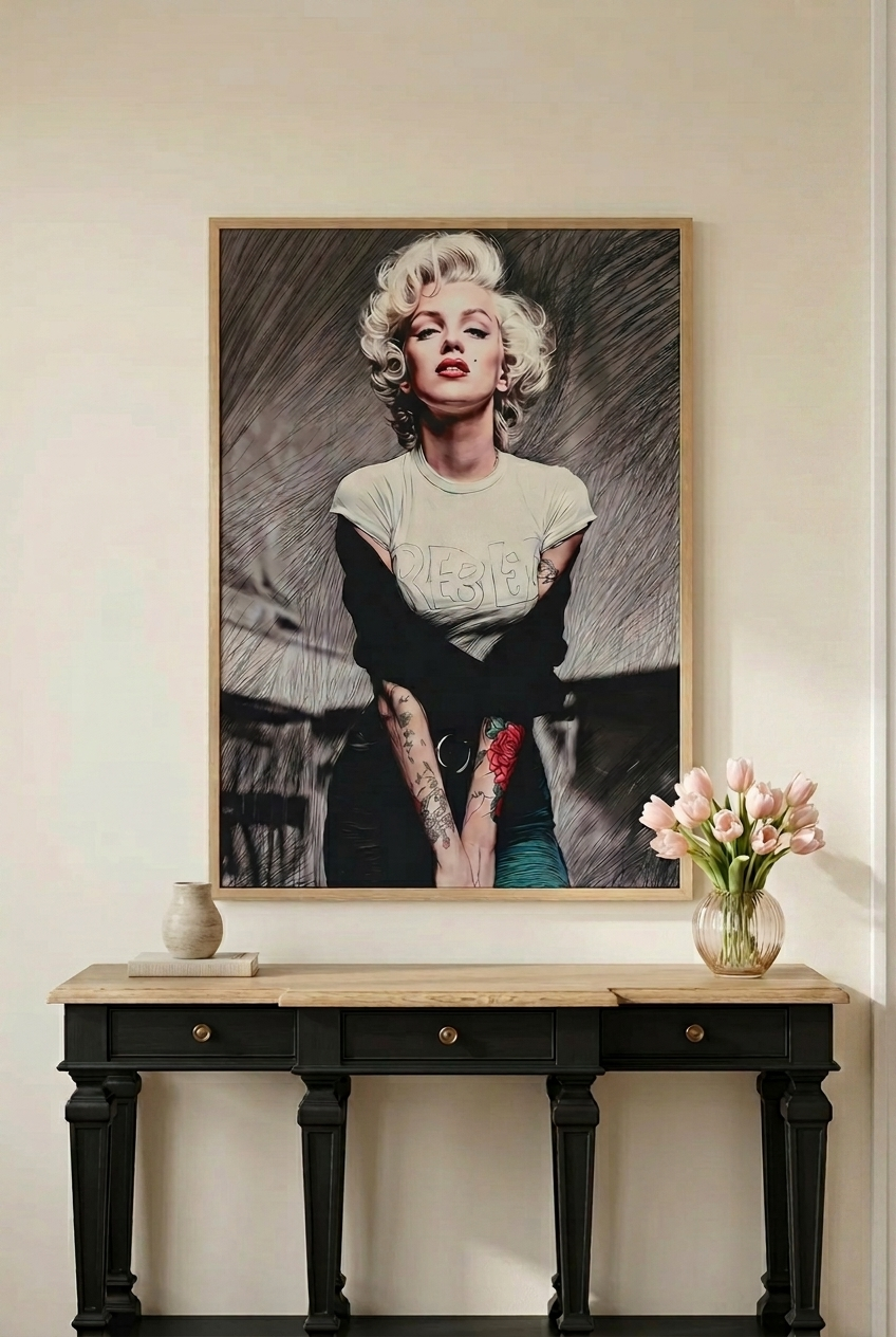 Luxury Marilyn Monroe wall art for living room décor