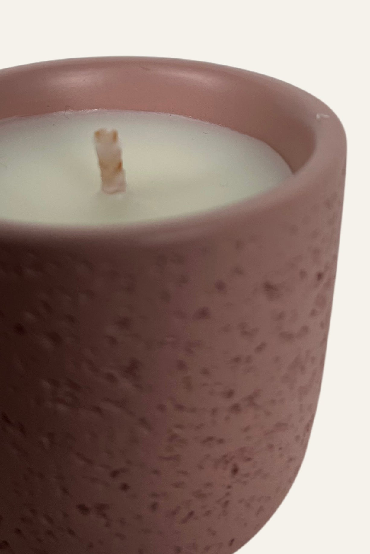 Luxury blush pink ceramic scented candle