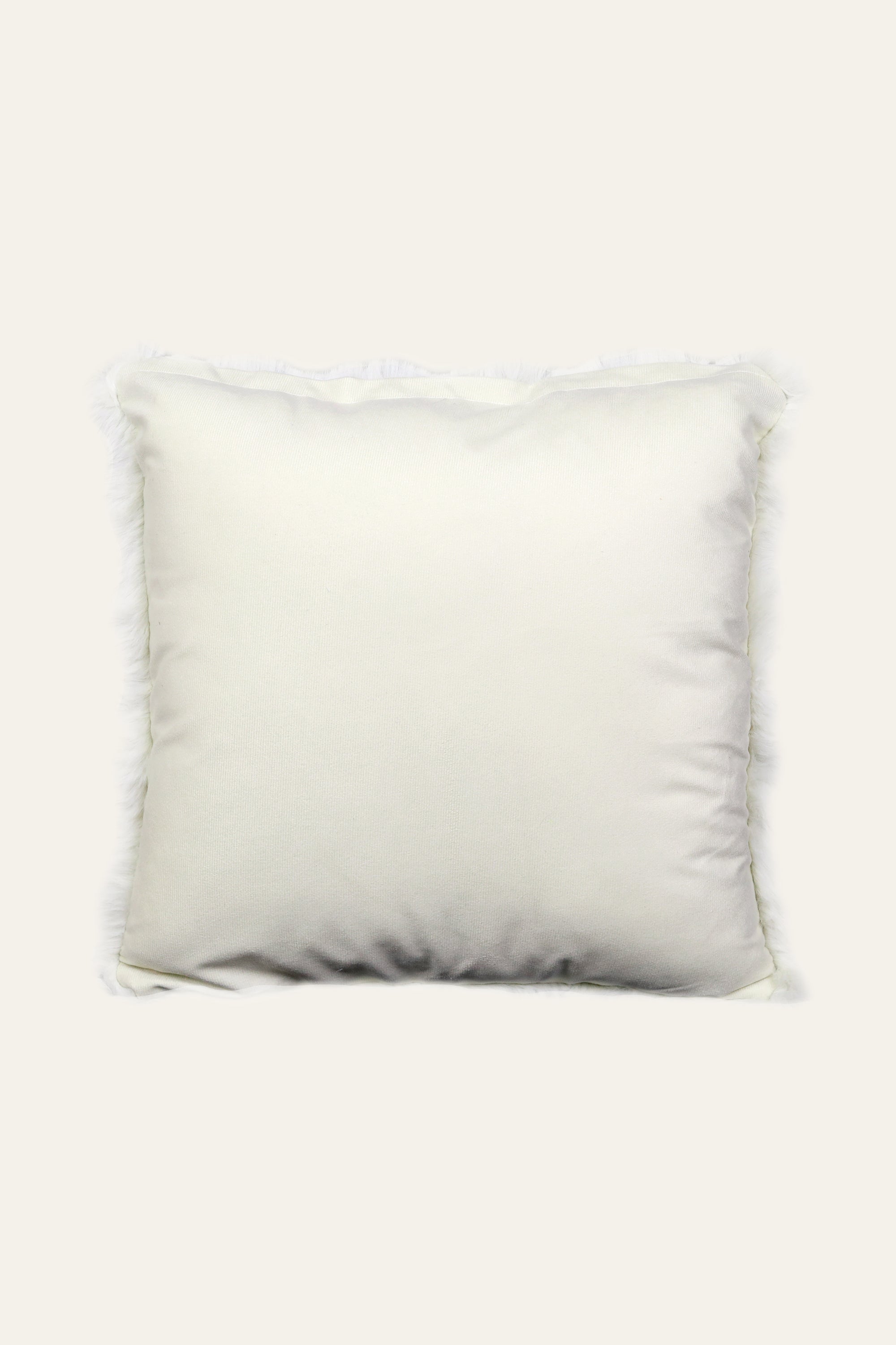 Luxury ivory decorative cushion