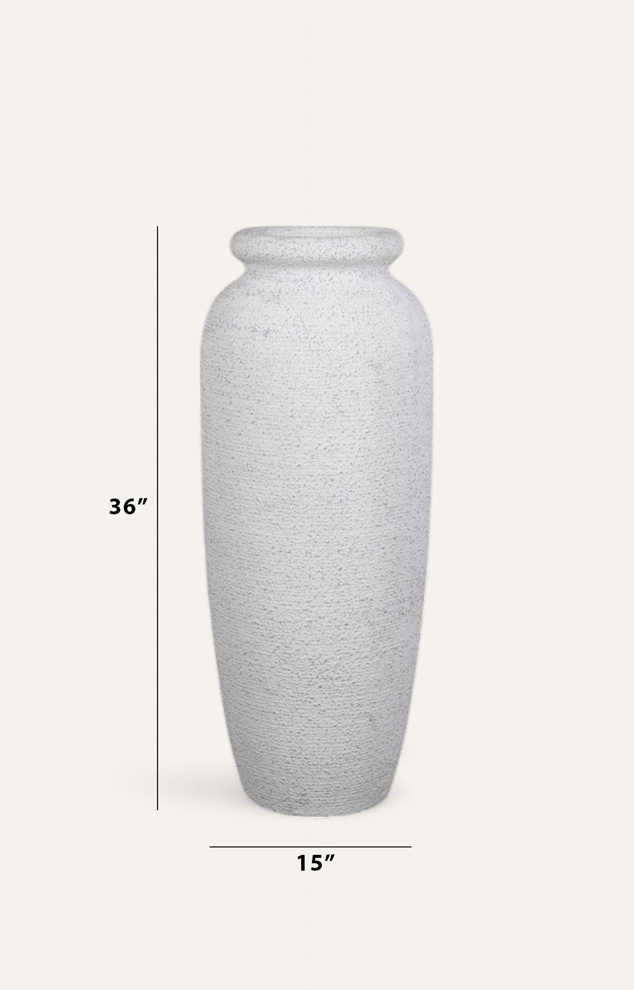 White resin Planter Medium