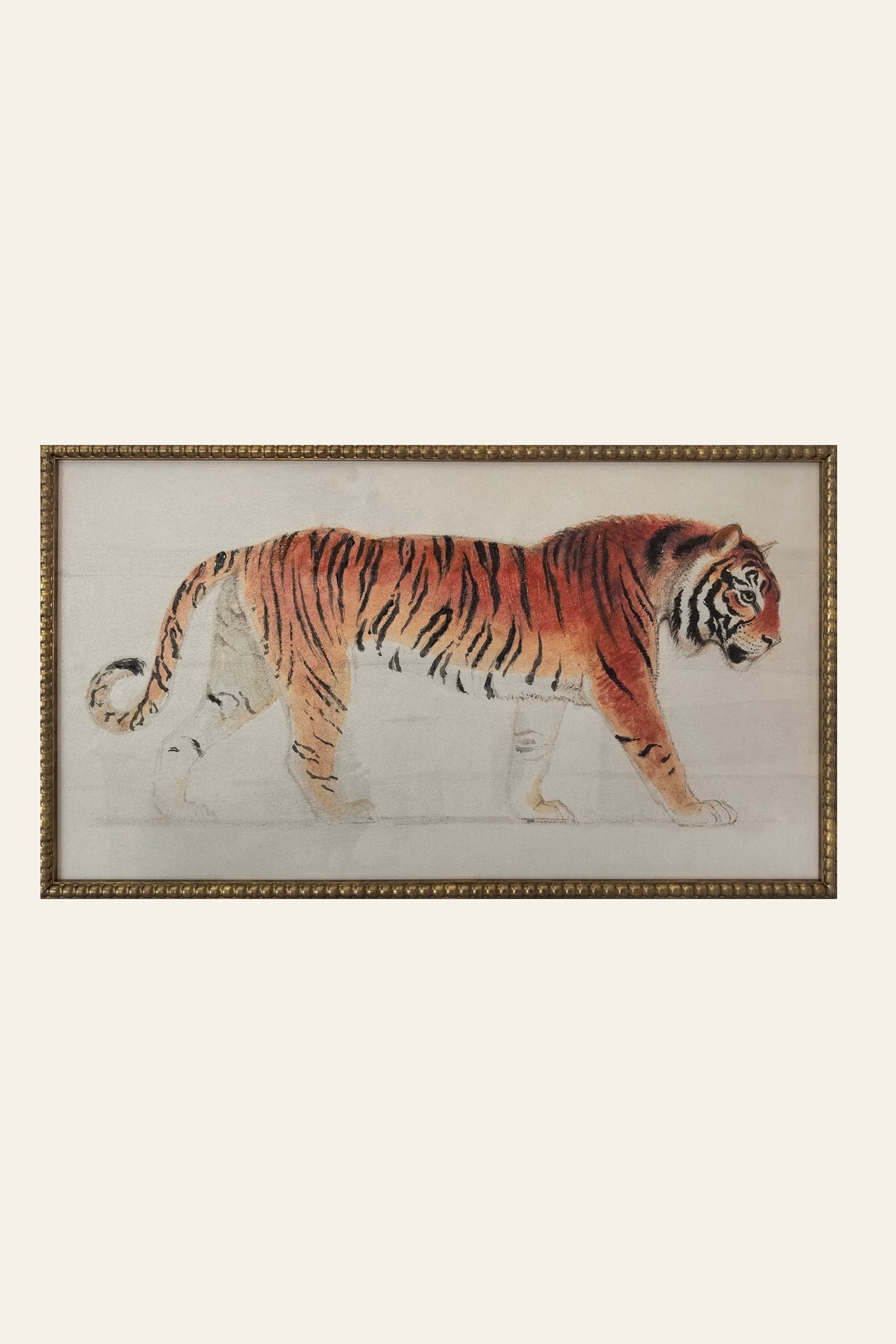 Majestic Bengal Tiger framed wildlife wall art
