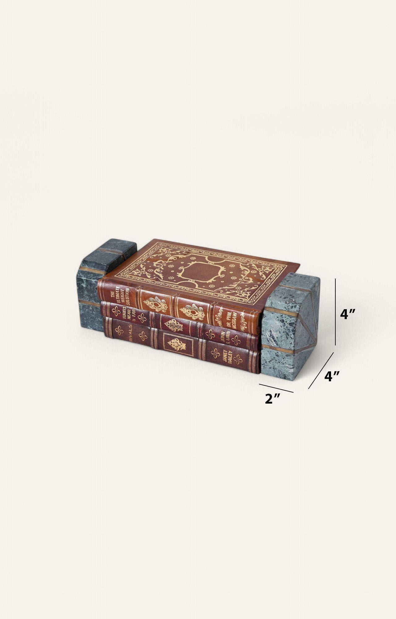 Marble Bookends size