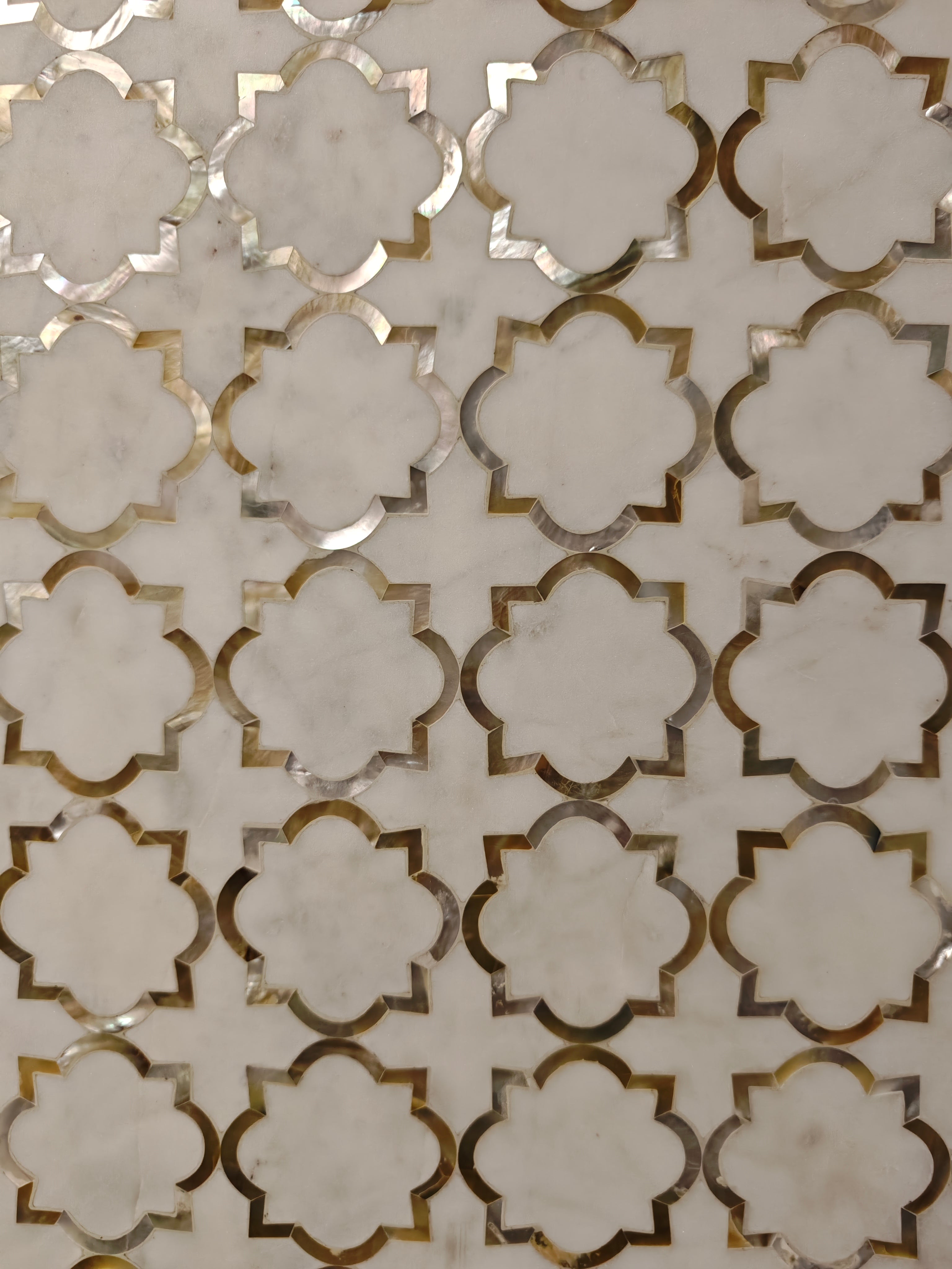 Marble Brass Inlay Wall Decor