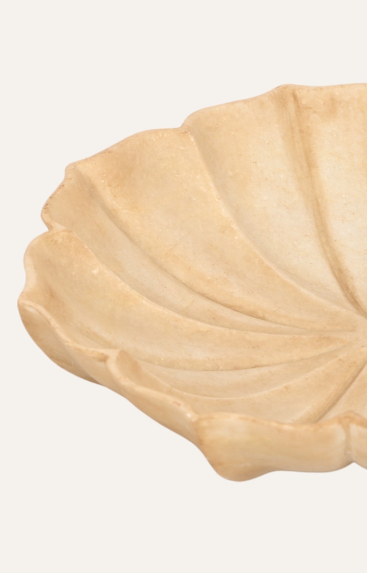 Marble Floral Lotus Shaped Bowls