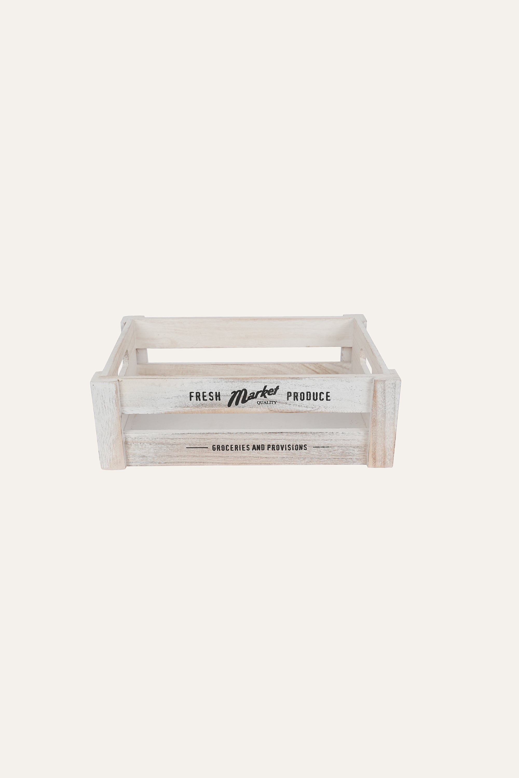Medium vintage wooden storage crate for stylish storage