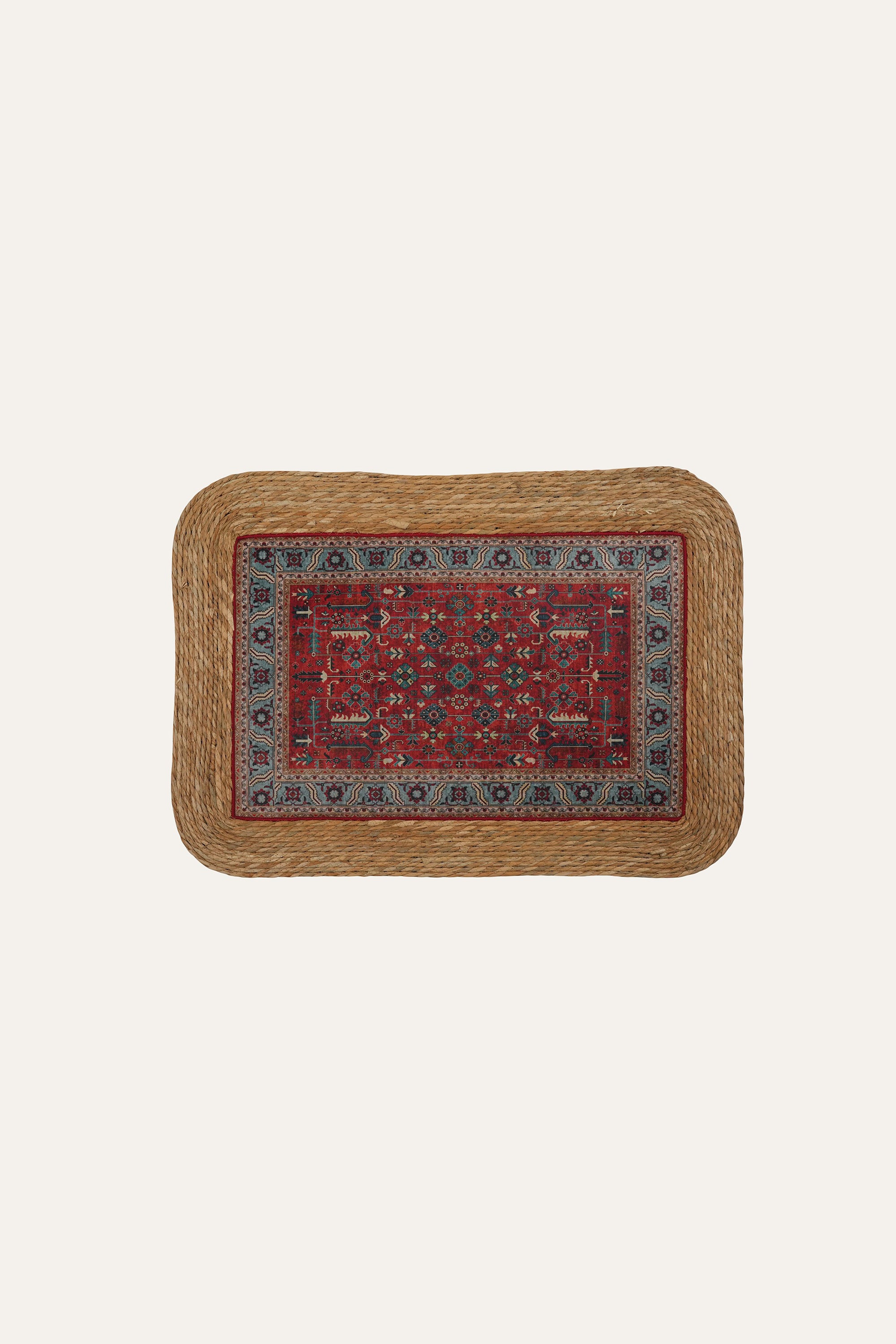 Medium woven mat for bedroom