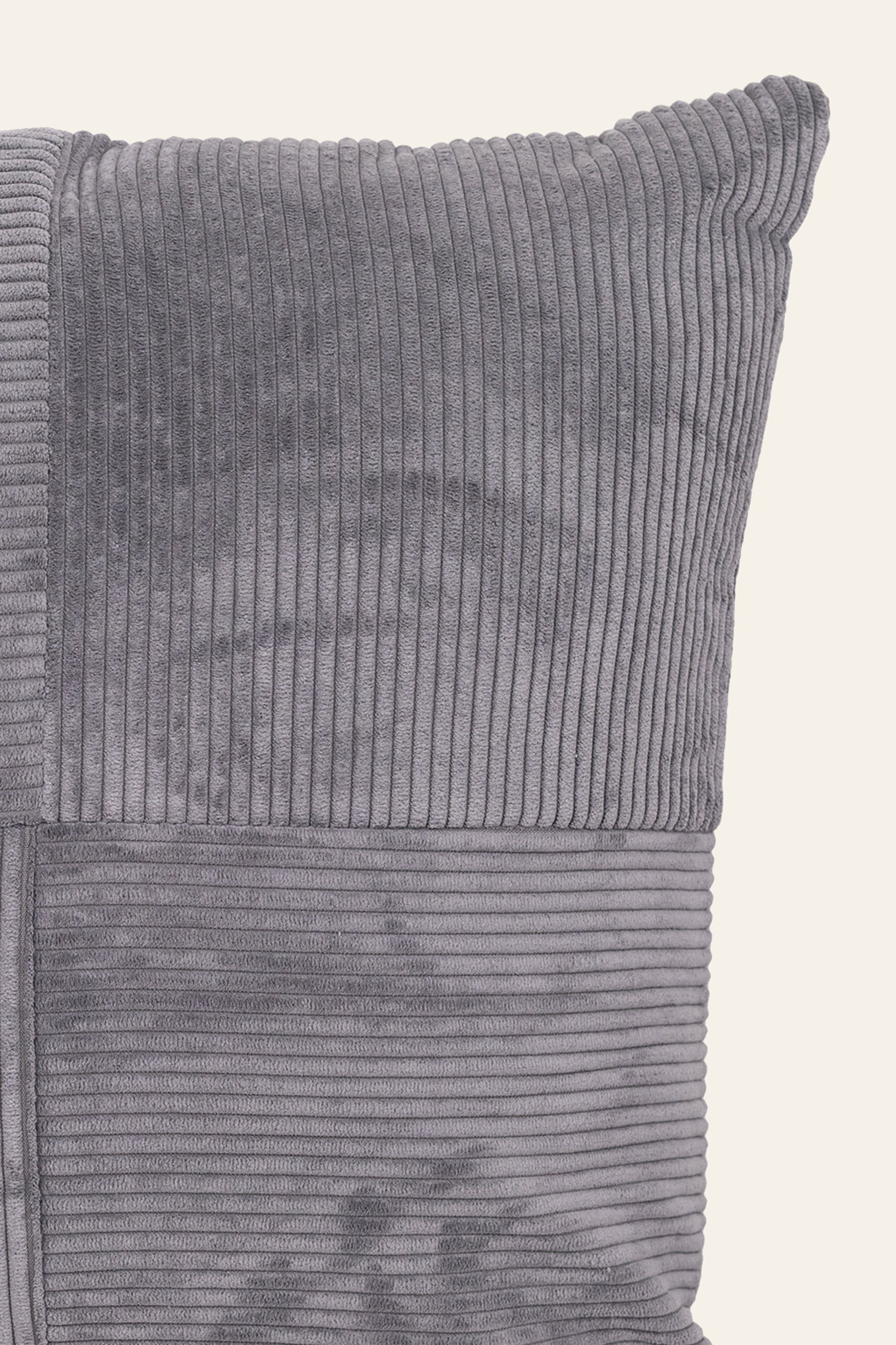Modern grey cushion with swirl texture