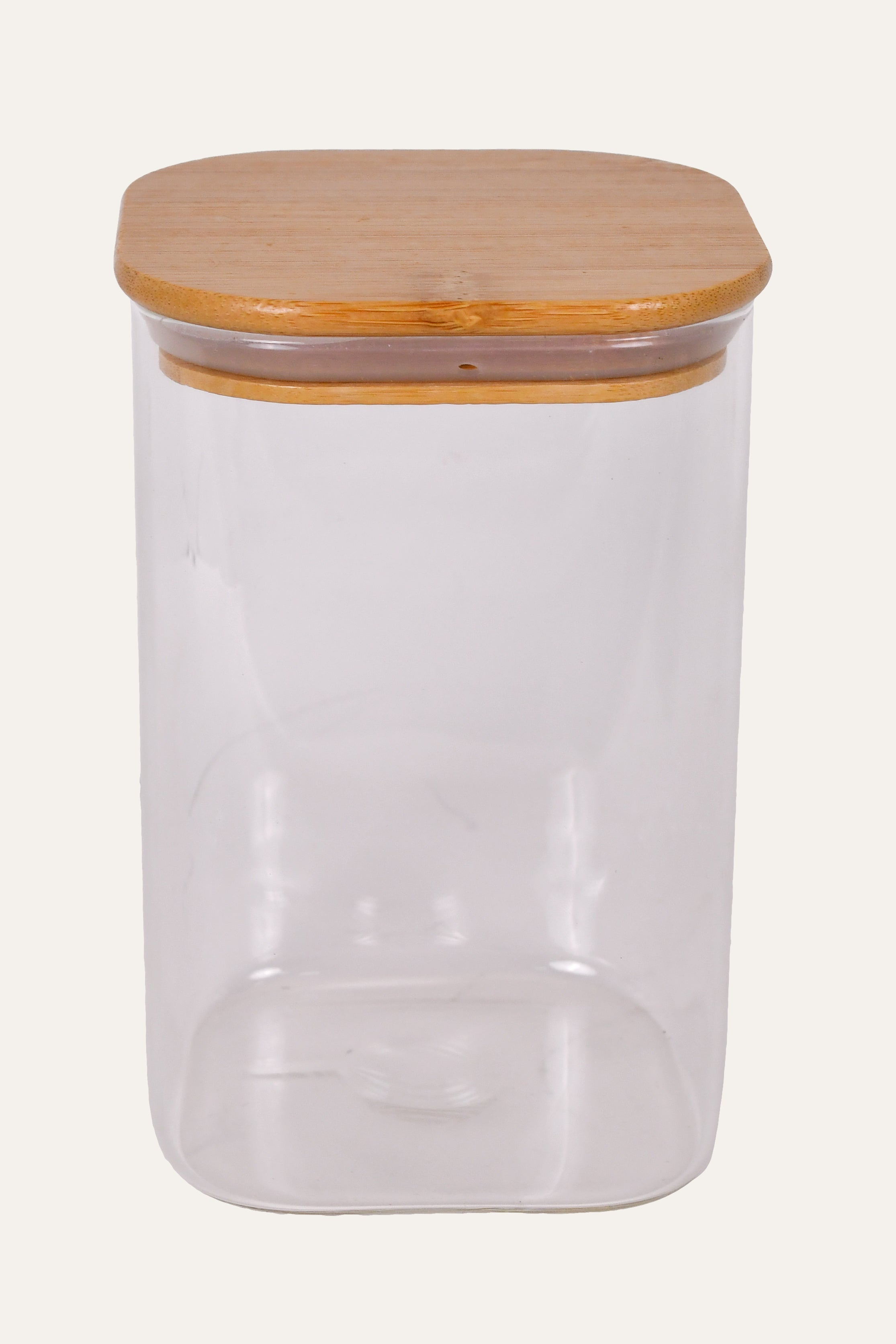 Modern kitchen glass container for pantry organization