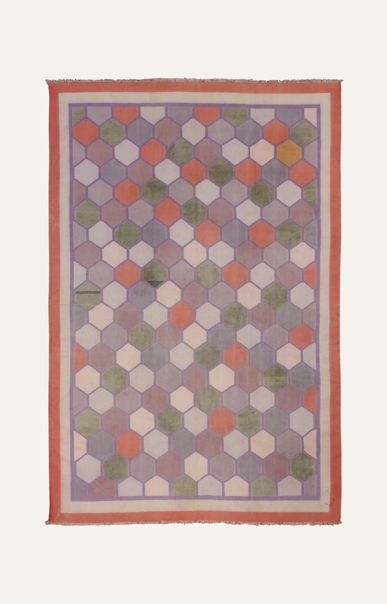 Multicolor Handwoven Cotton Rug