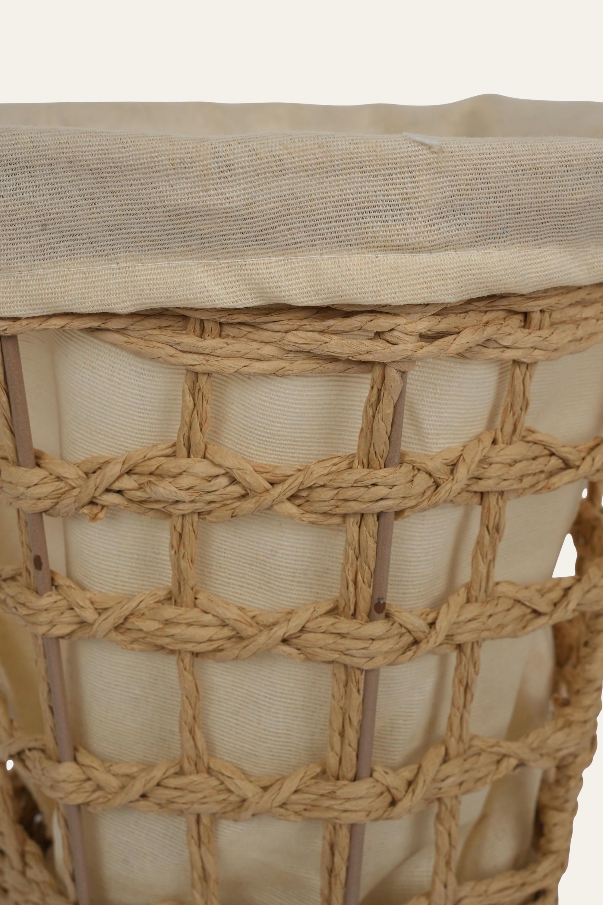 Multipurpose Home Organizer Basket with Fabric Lining