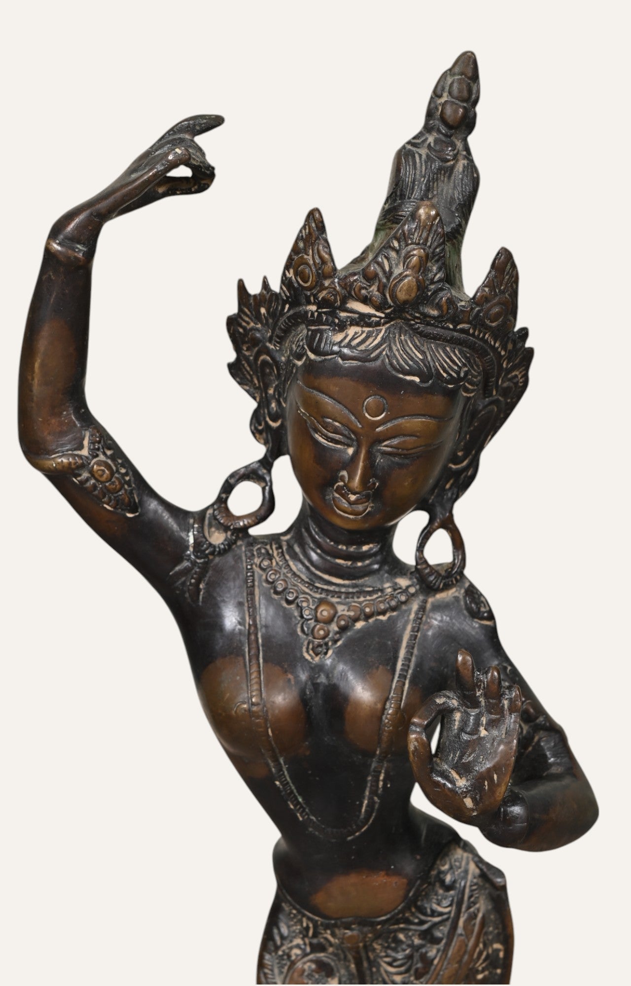 Dancing Women Brass Figurine