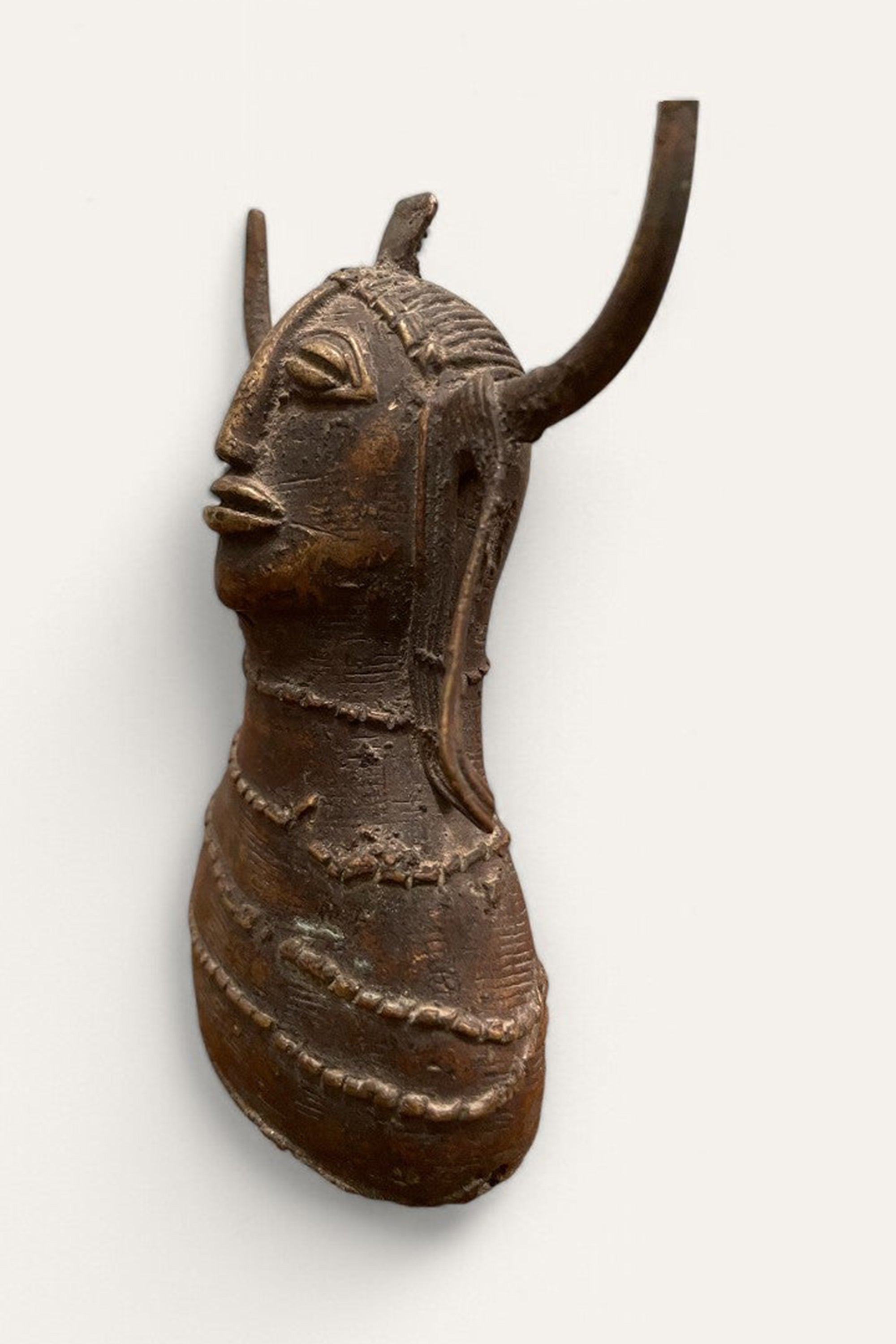 Man with Horns Dohkra Tribal Art Sculpture