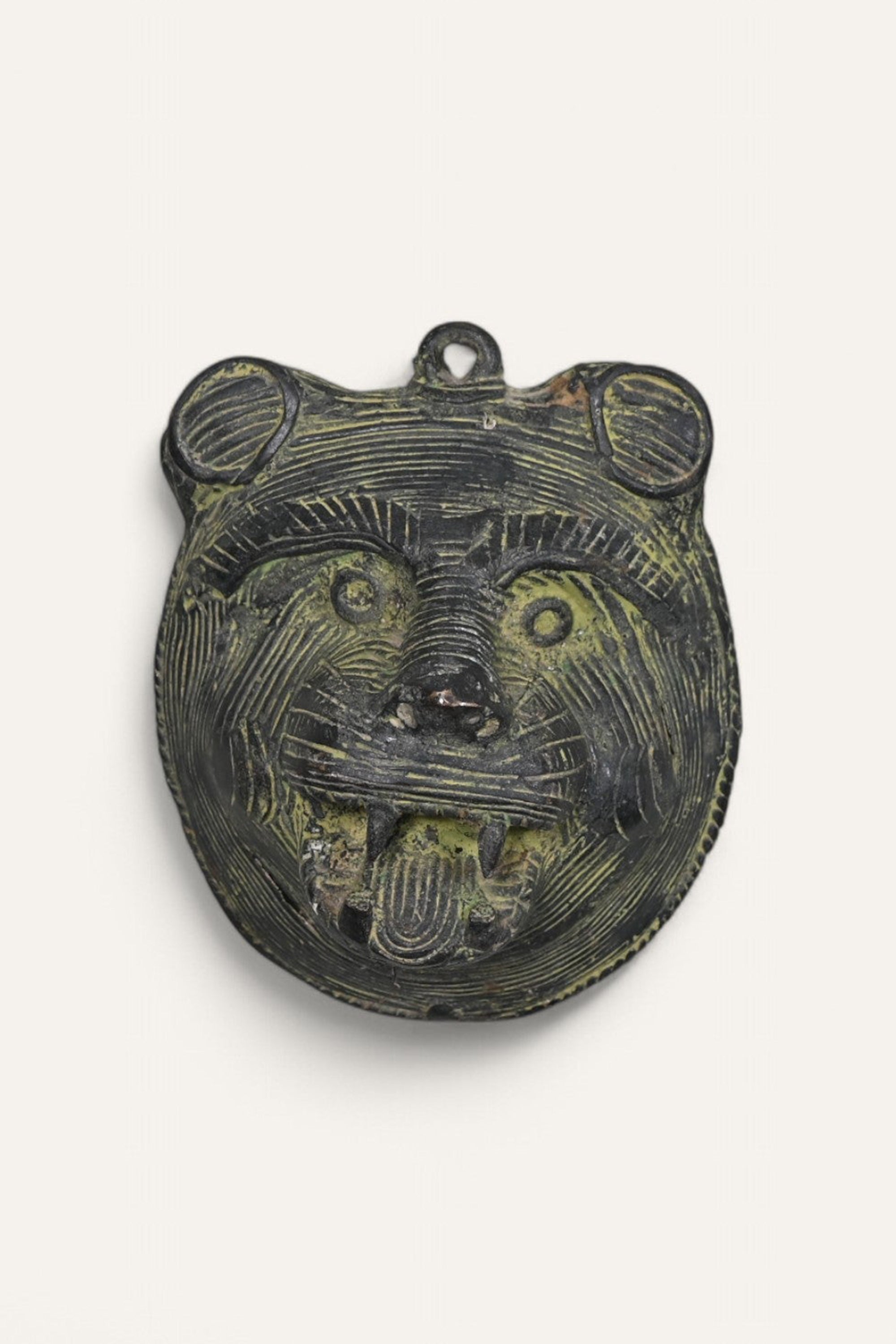 Lion Face Brass Hanging Mask