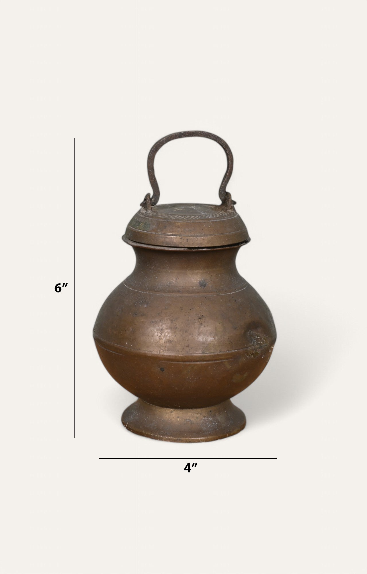 old brass pot figurine