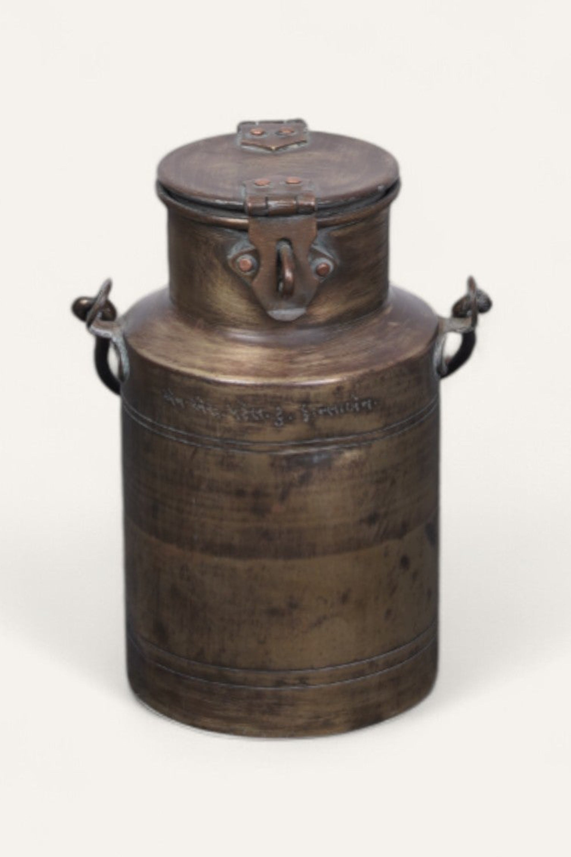 Vintage Solid Brass Kettle with Lid
