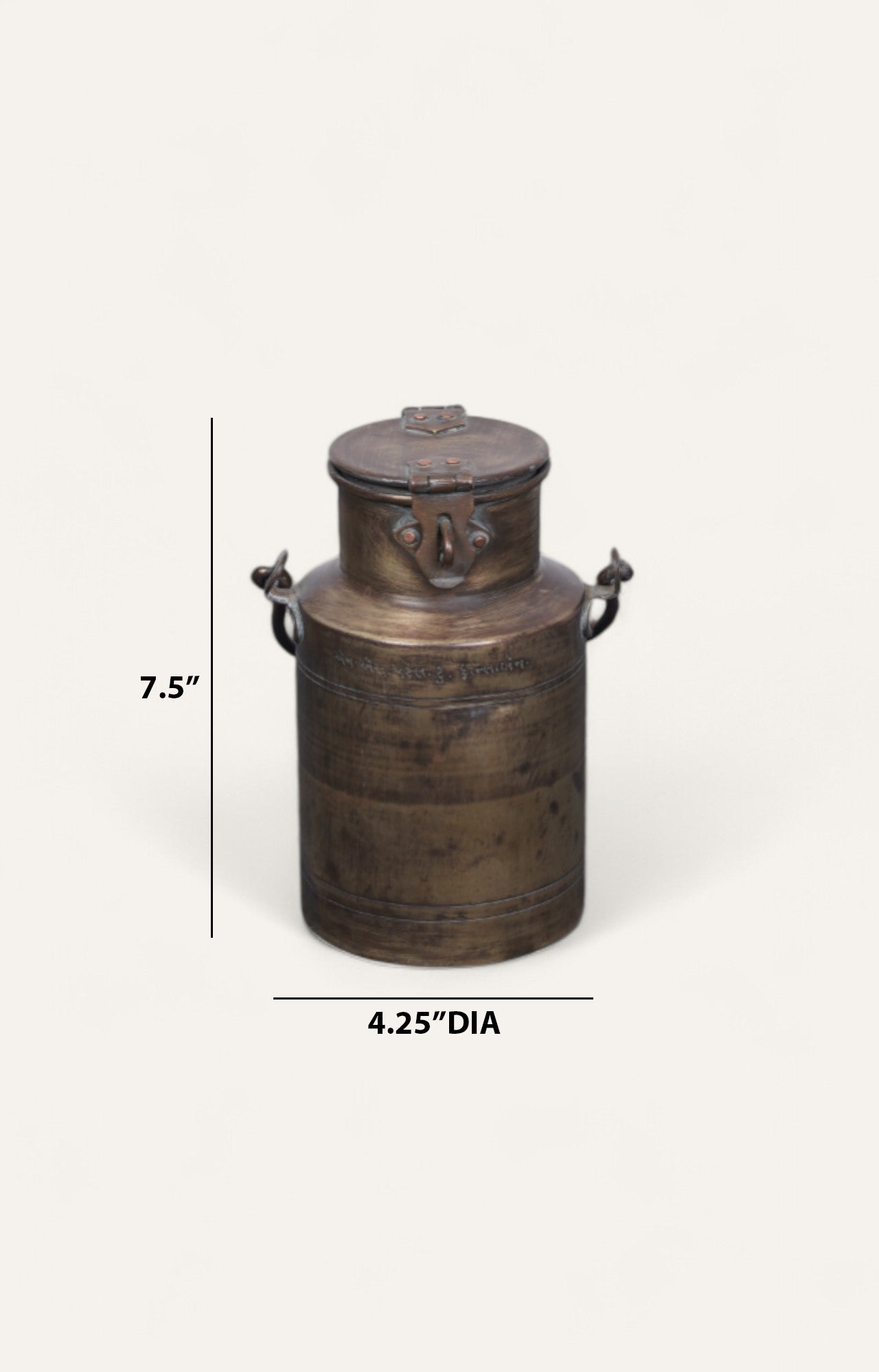 Brass milk-carrying vessels
