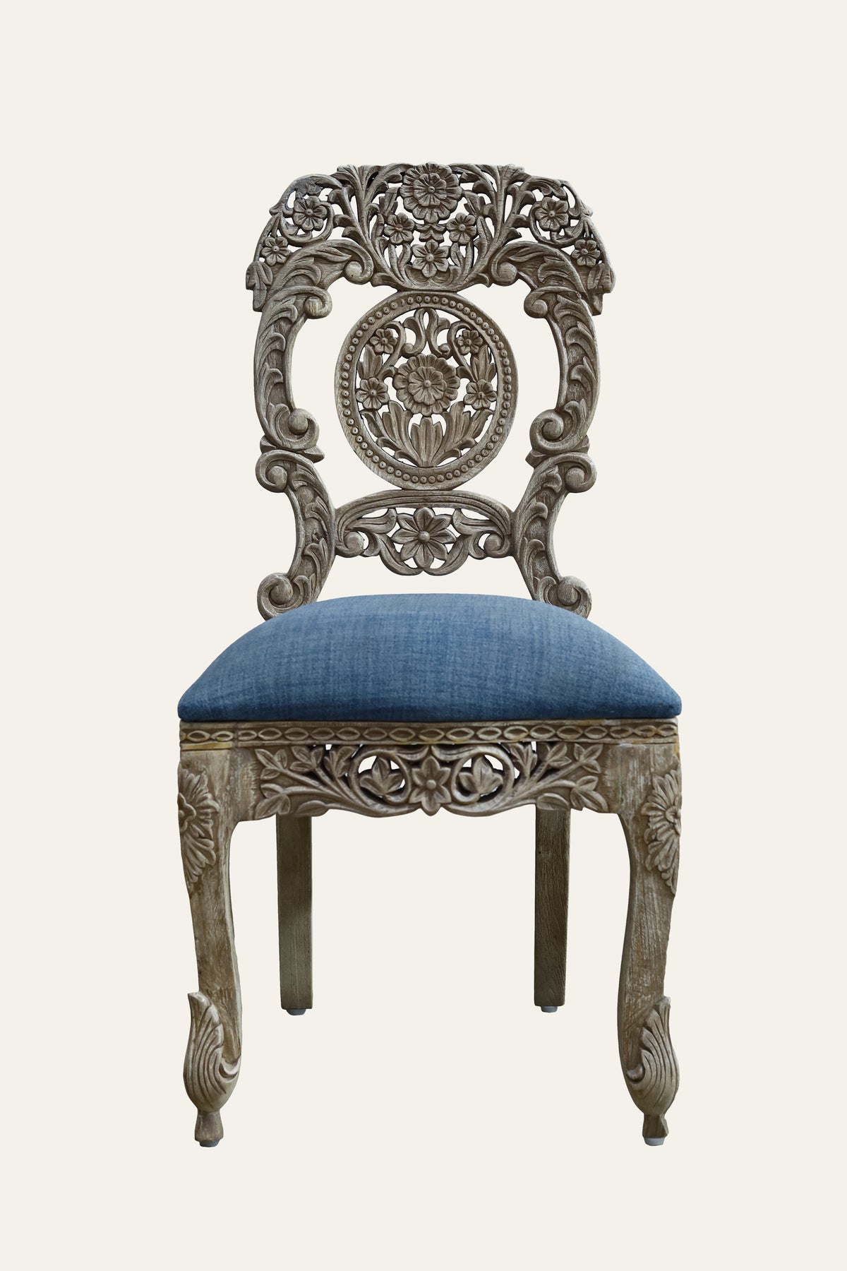 Ornate Wooden Chair for Study Room
