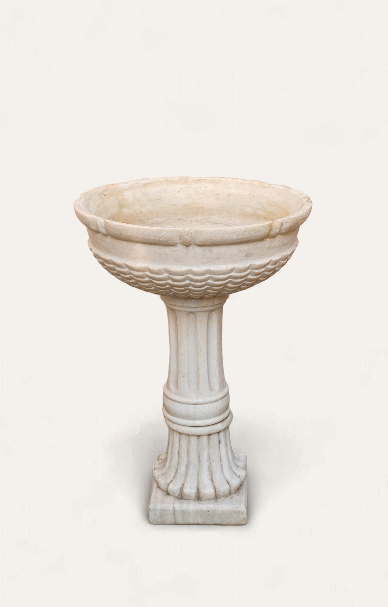 Outdoor carved large tall marble Planter_3