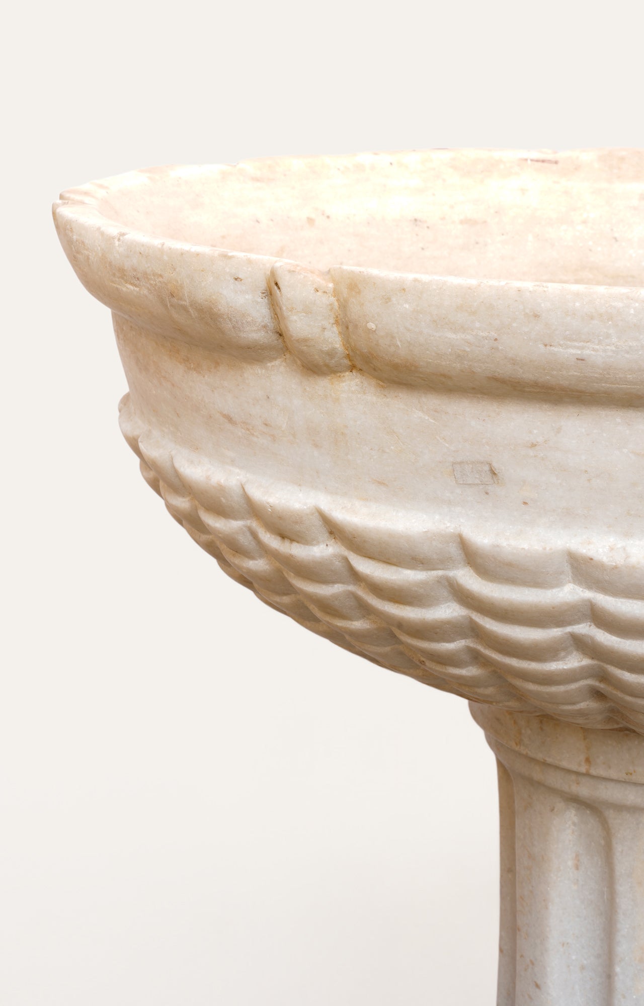 Outdoor carved large tall marble Planter_4