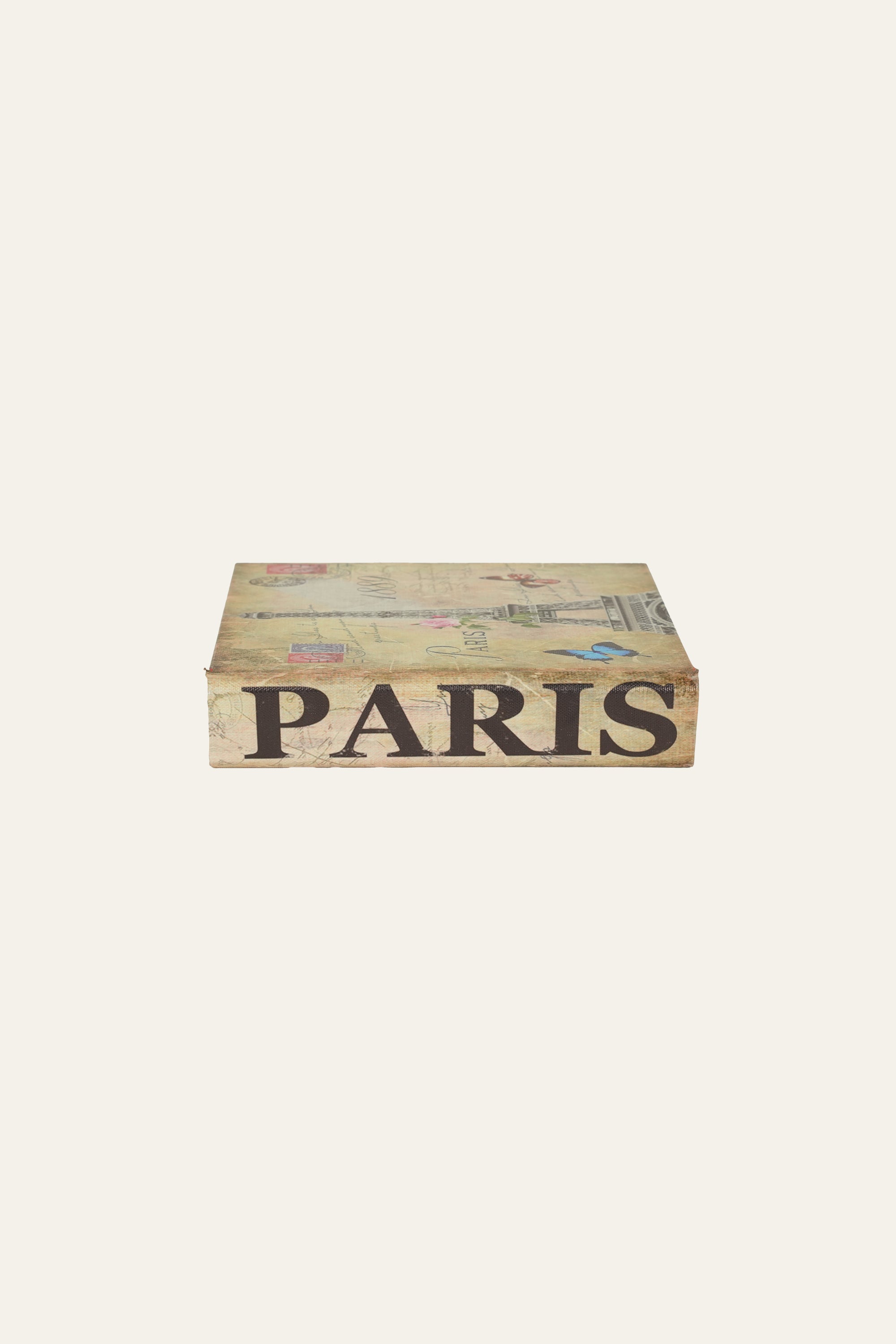 Paris themed book style keepsake box