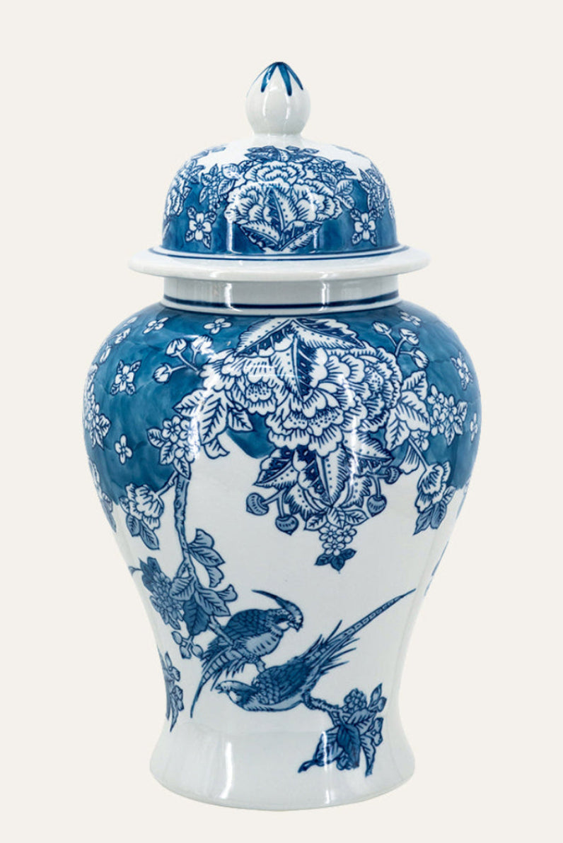 Porcelain Ginger Jar with Lid