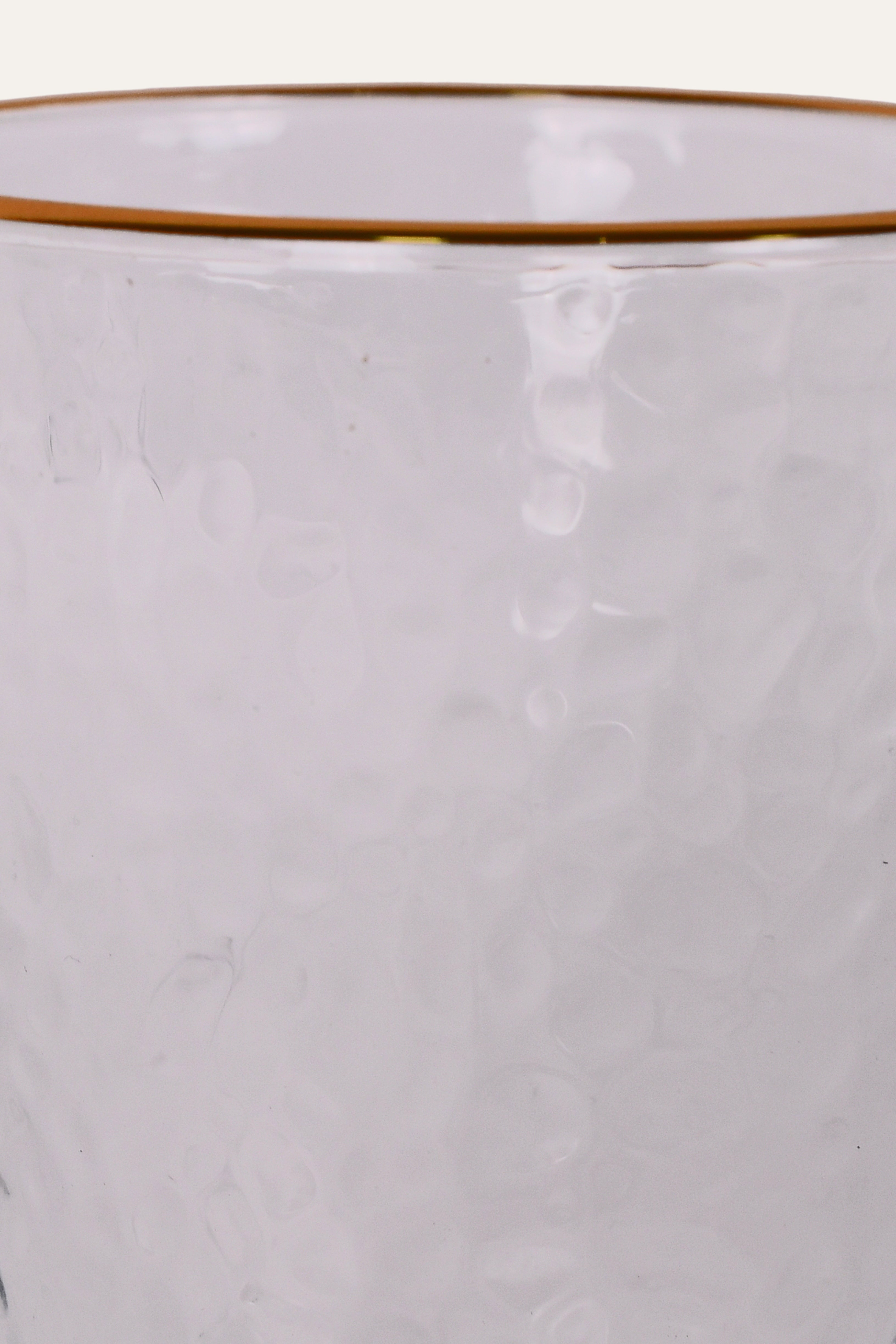 Premium gold rim glass for juice and mocktails